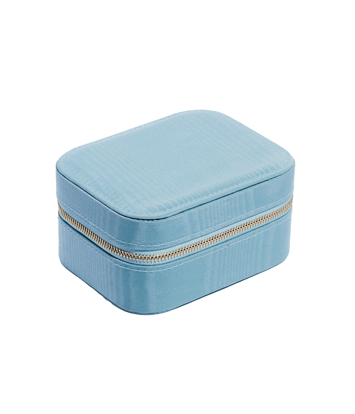 ヴィンテージアクセサリーケースHerbert L. Roe 青 Jewelry Travel Case in Aqua