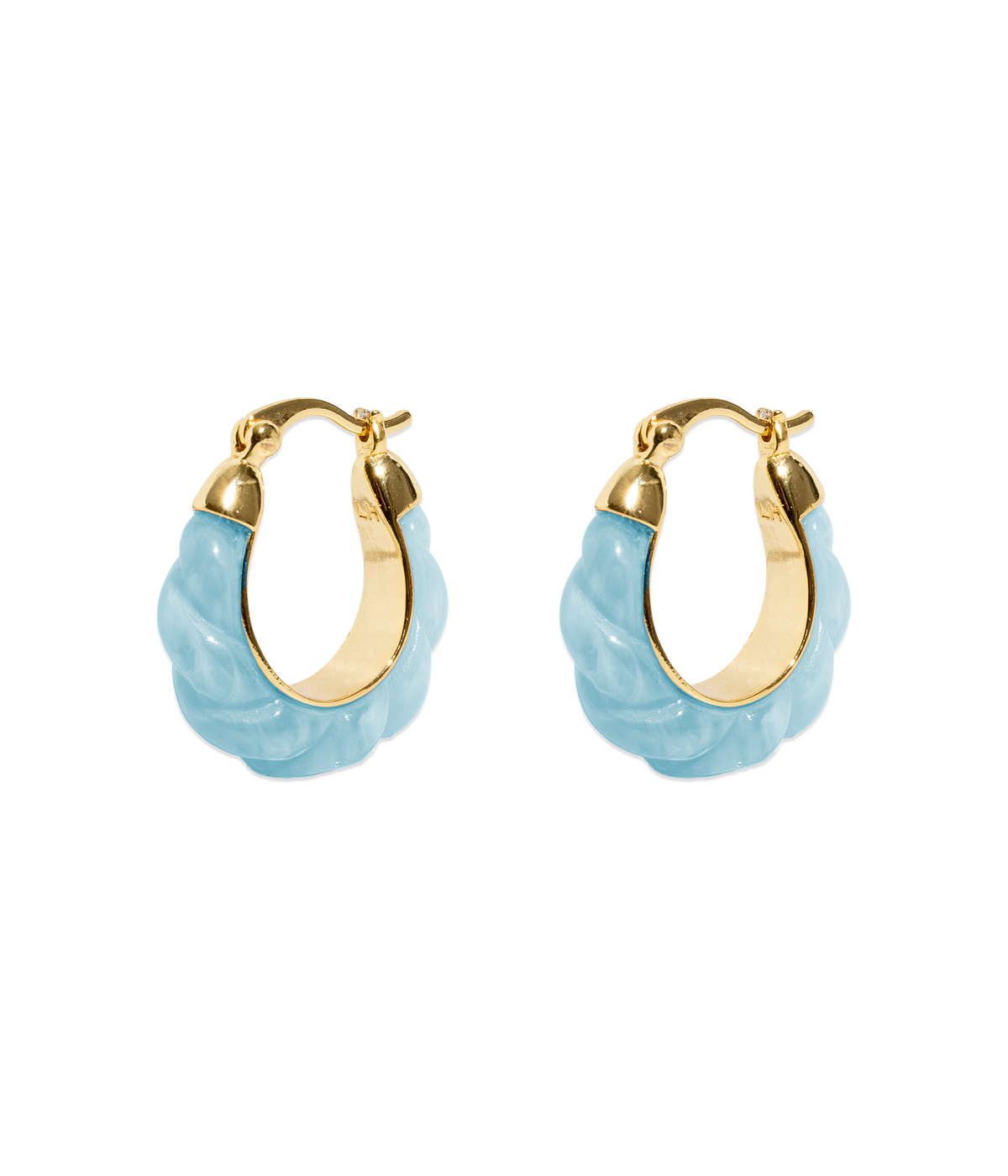 Alani Hoop Earrings in Turquoise