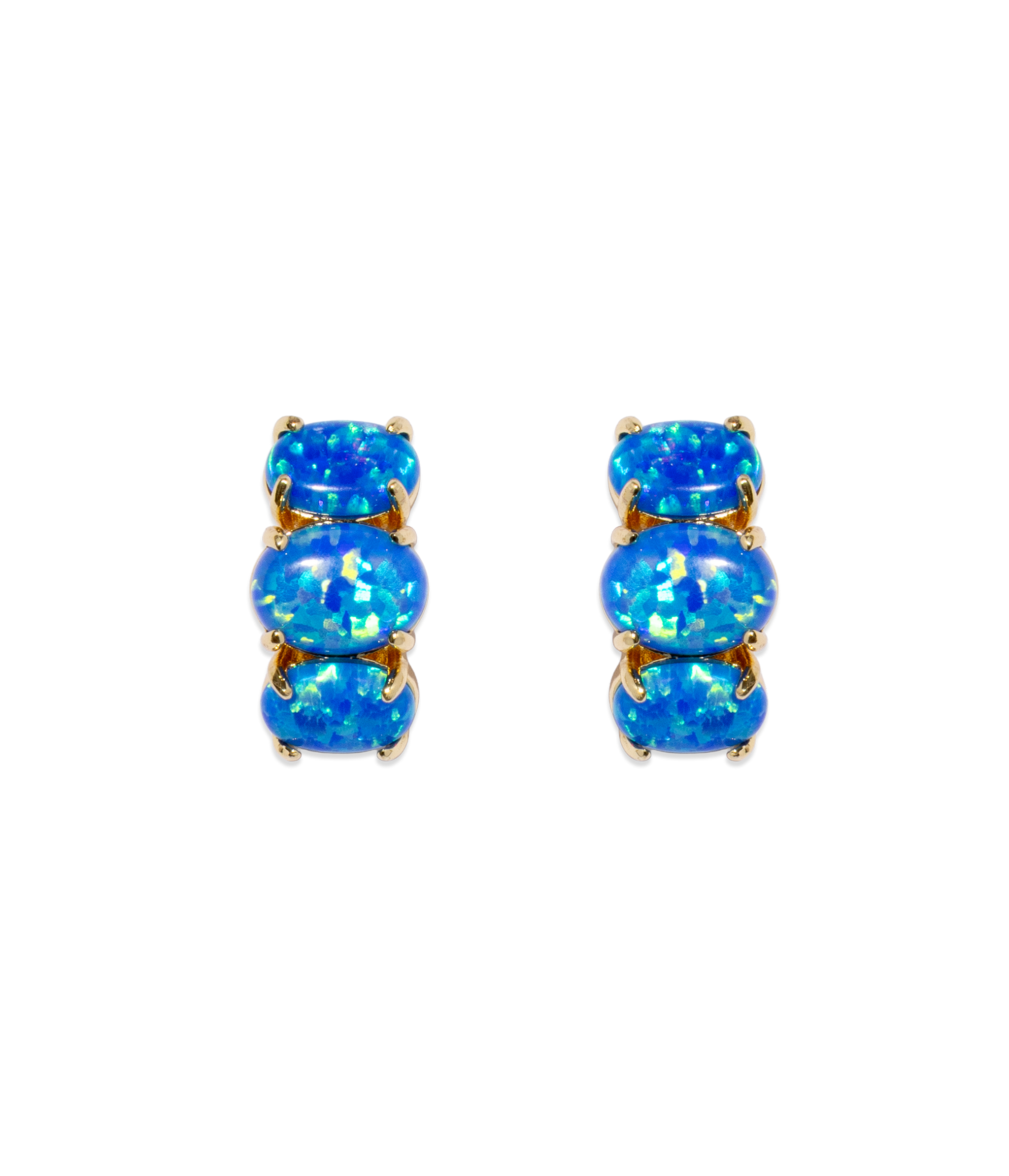 Nola Studs in Blue Opal