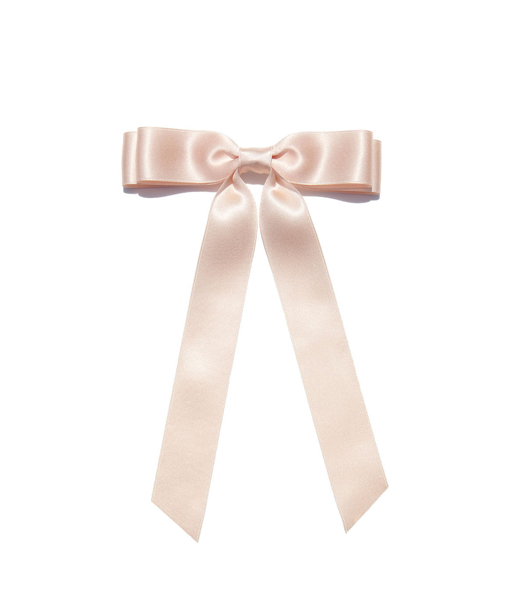 Loren Hope x Bardot Bow Gallery - Silk Hair Bow in Blush