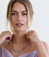 Arista Slider Necklace in Cotton Candy Ombré