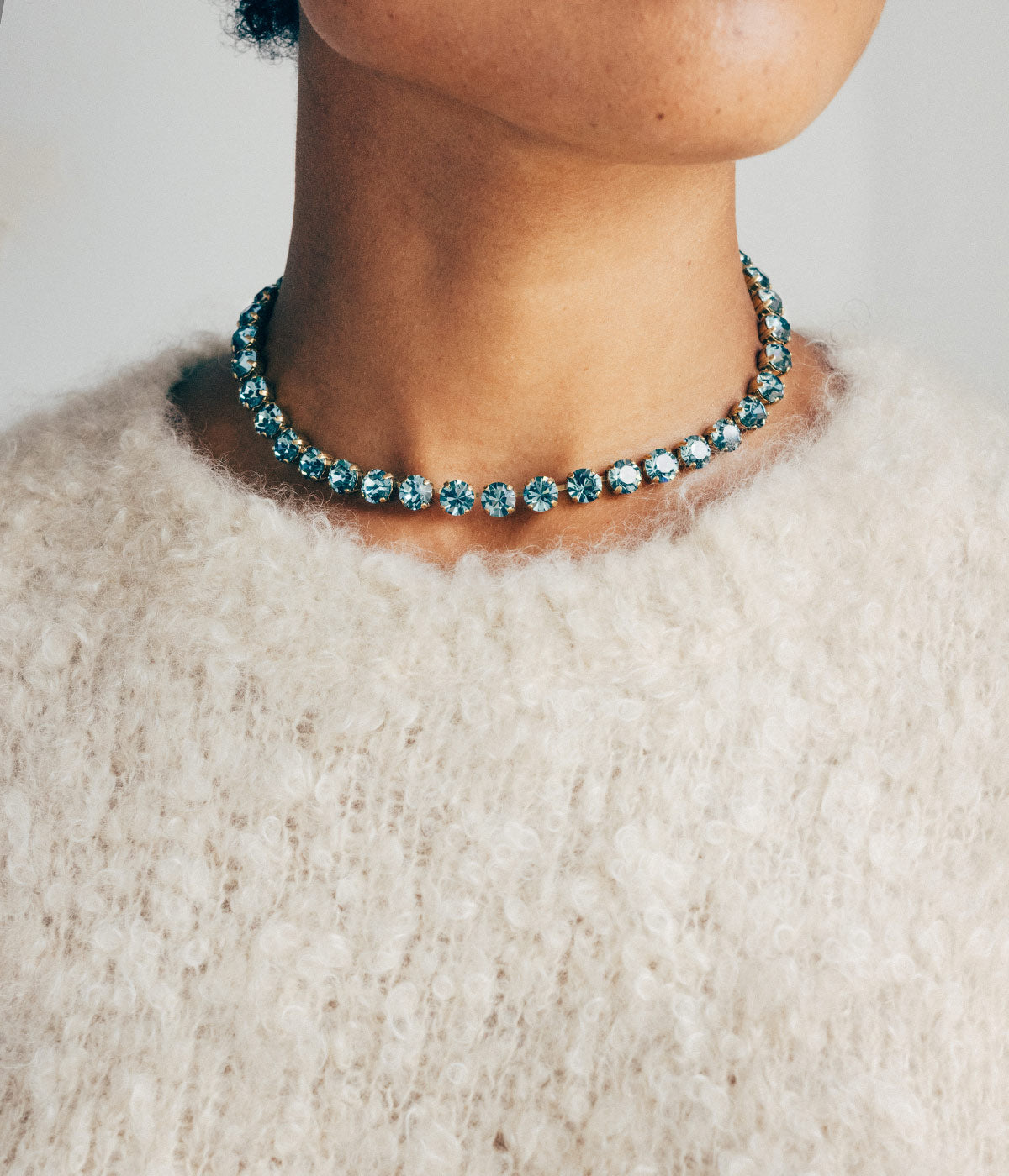 Arista Slider Necklace in Vintage Rose - Loren Hope