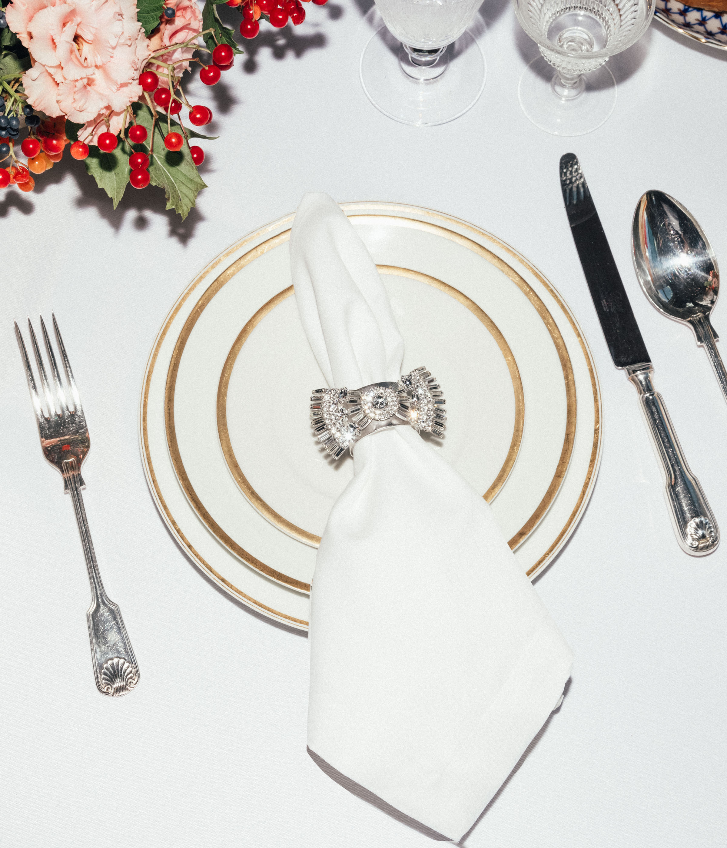 Chloe Bow Napkin Ring Set of 2