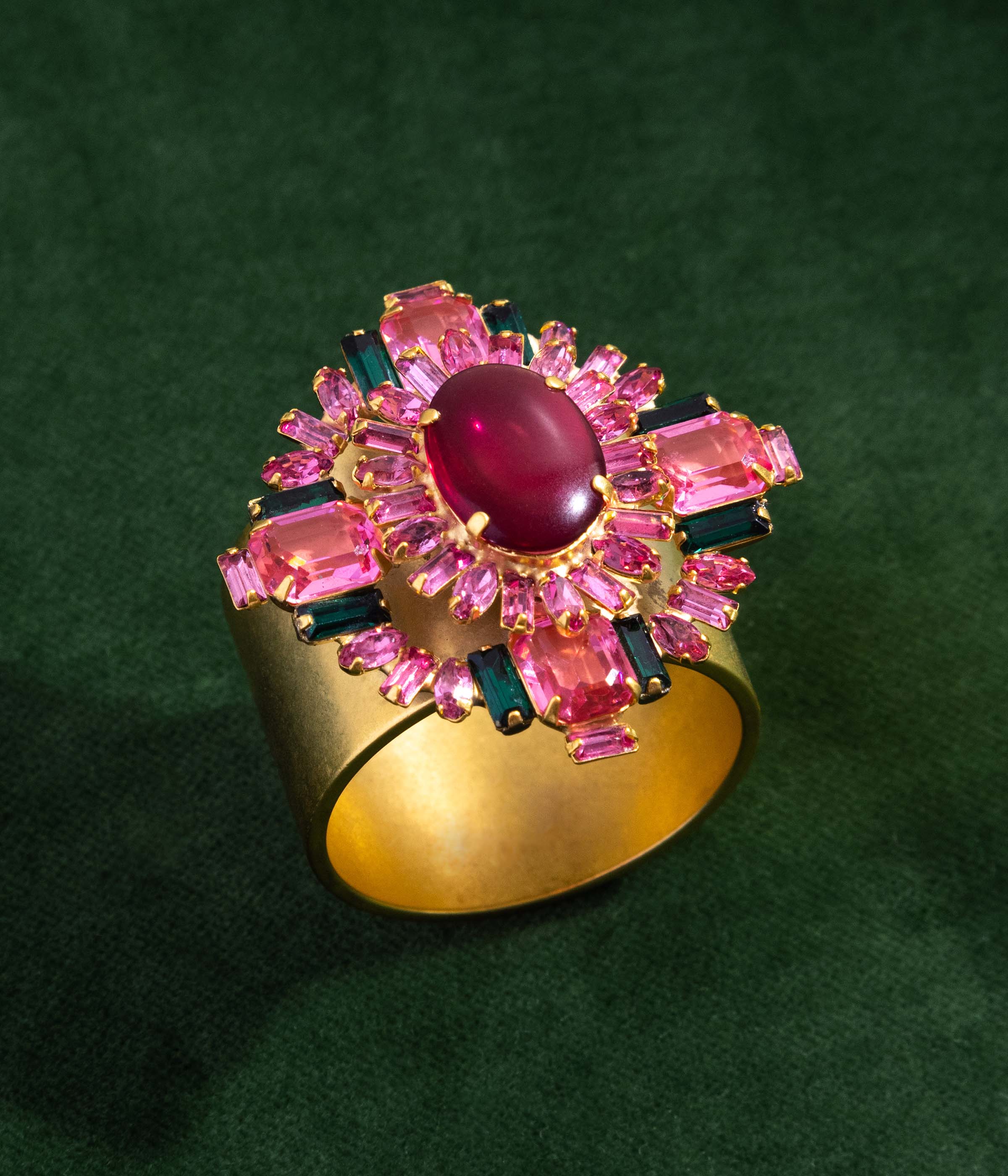 Rose Napkin Ring Set of 2