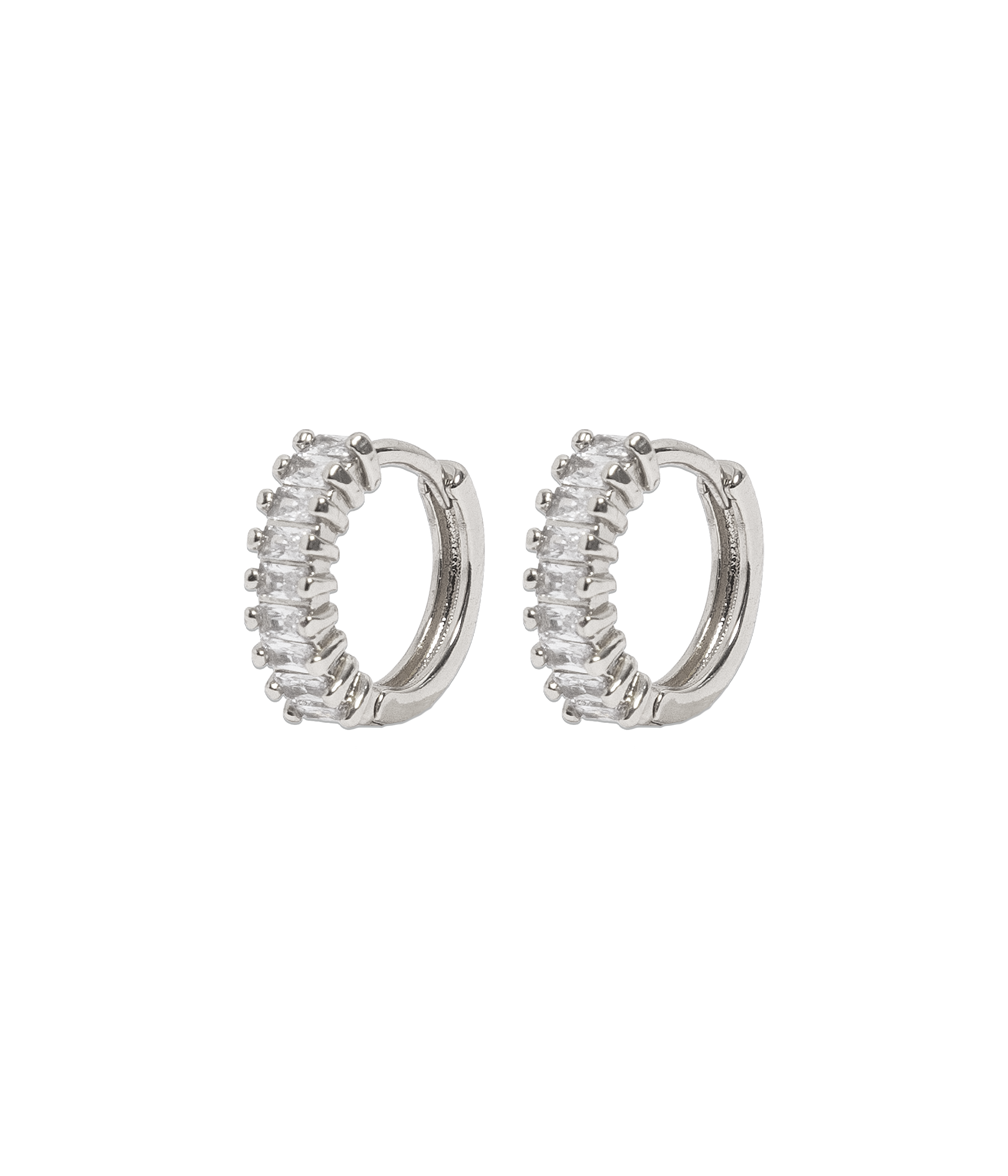 Elowen Huggie Hoops in Silver - Loren Hope