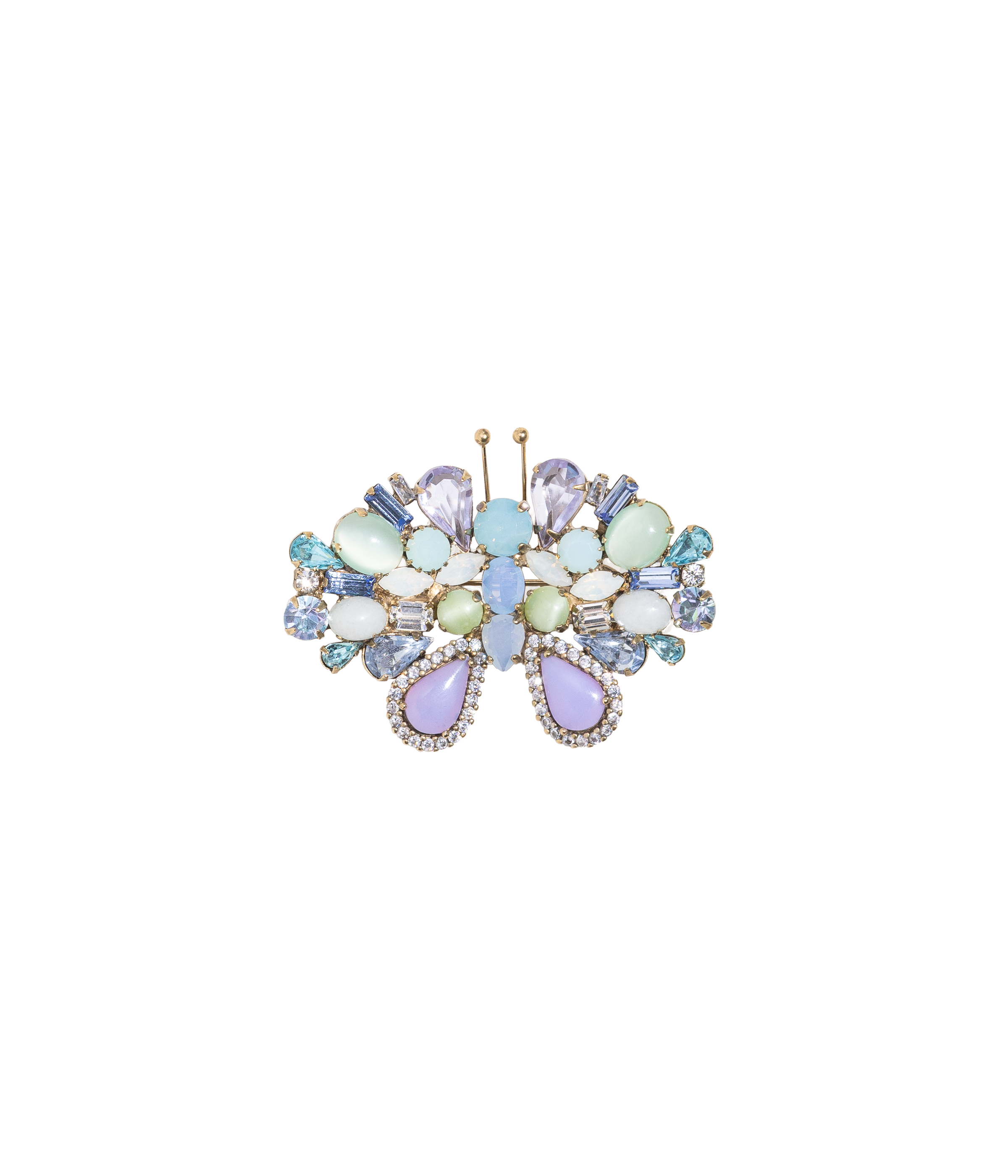 Small Butterfly in Blue Opal / Light Sapphire / Violet