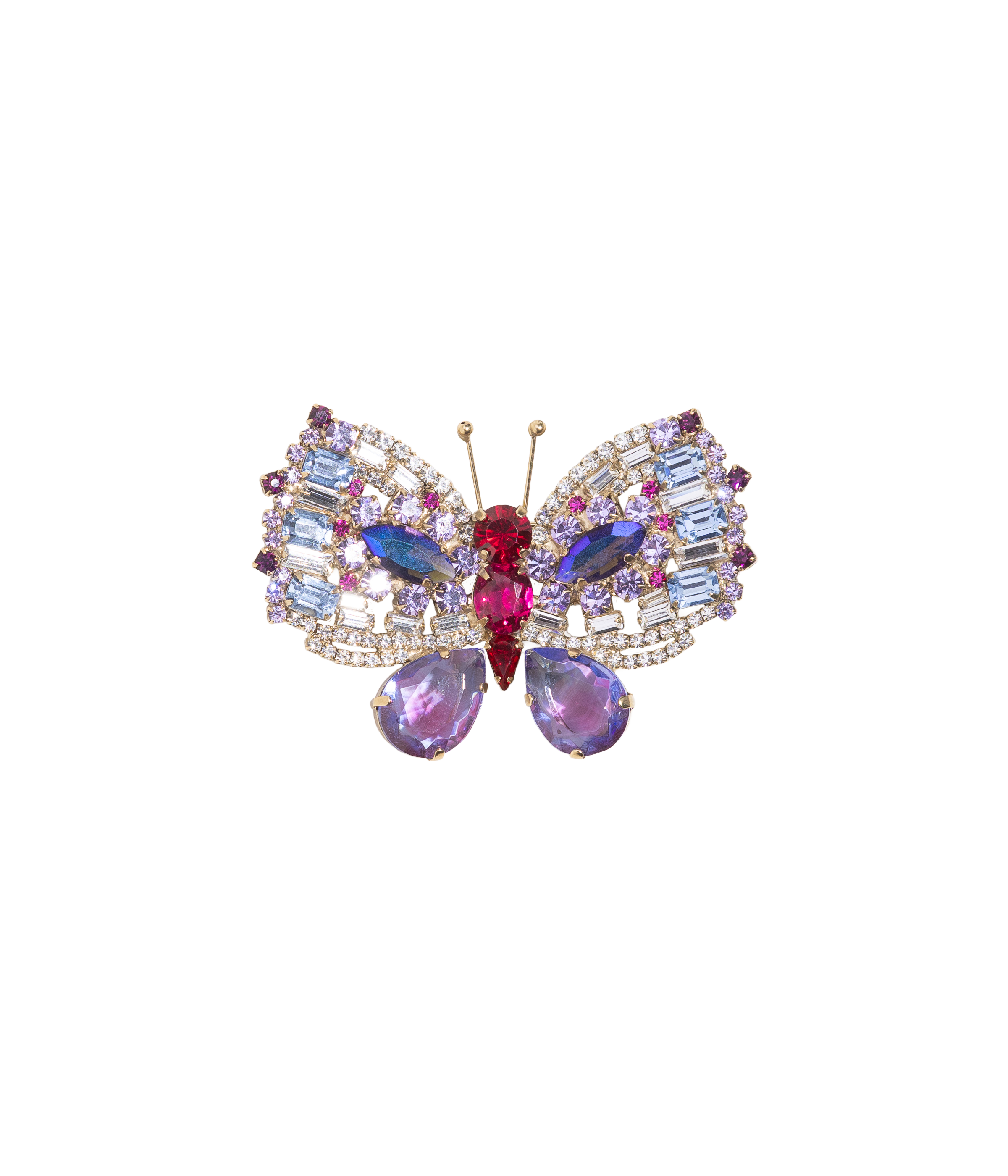 Small Butterfly in Crystal / Violet / Light Sapphire