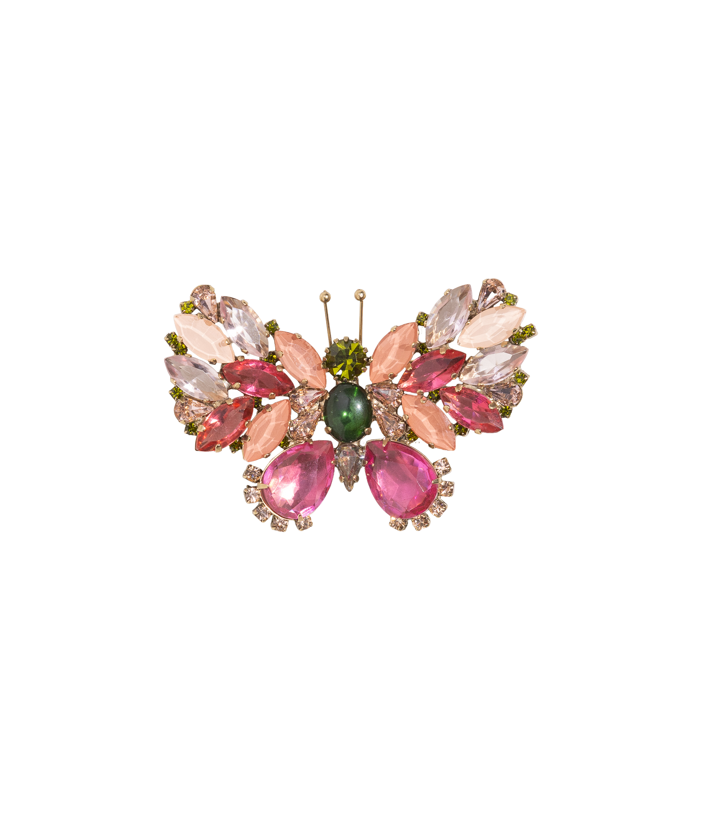 Small Butterfly in Rose / Rosaline / Olivine