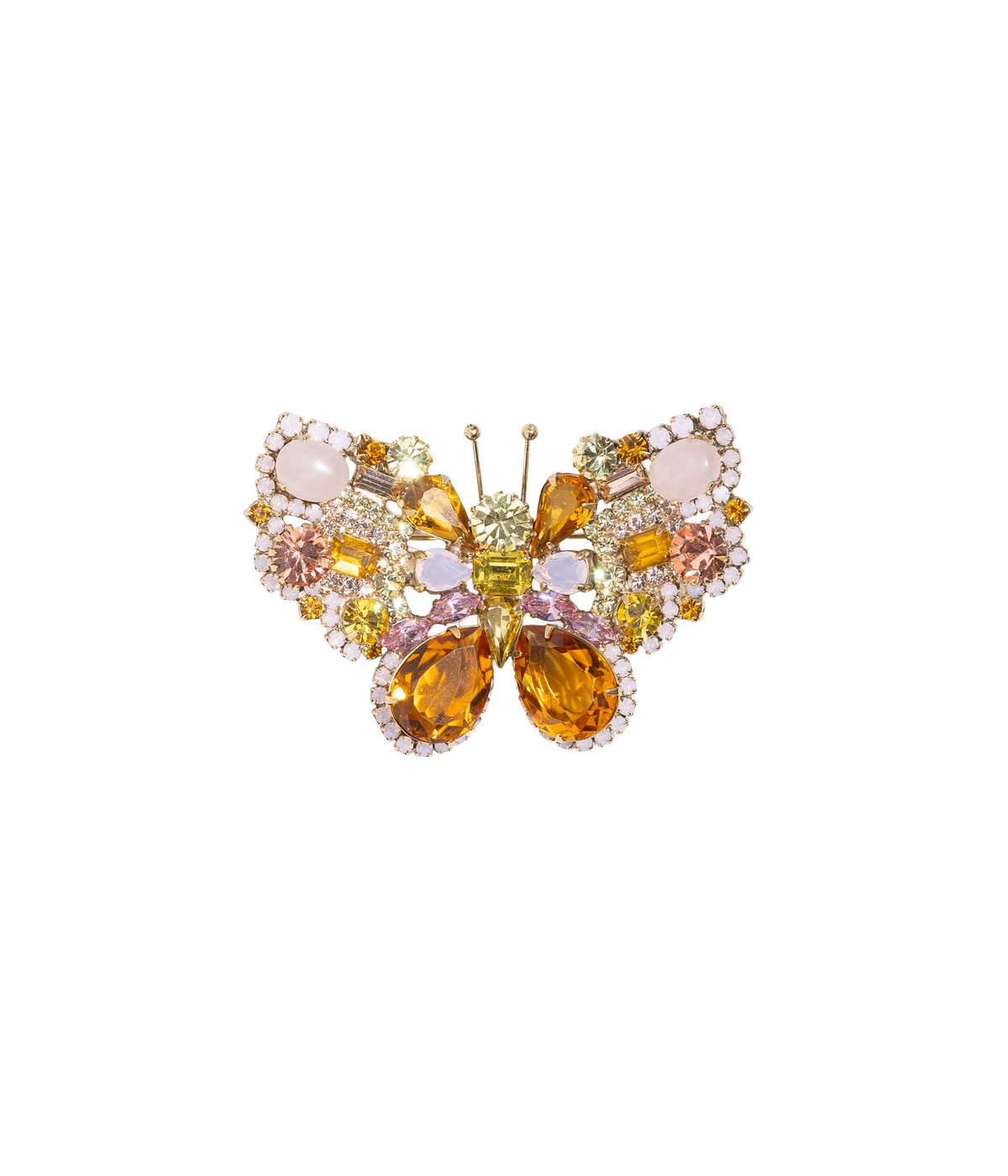 Medium Butterfly in Topaz / Rose Opal / Light Topaz