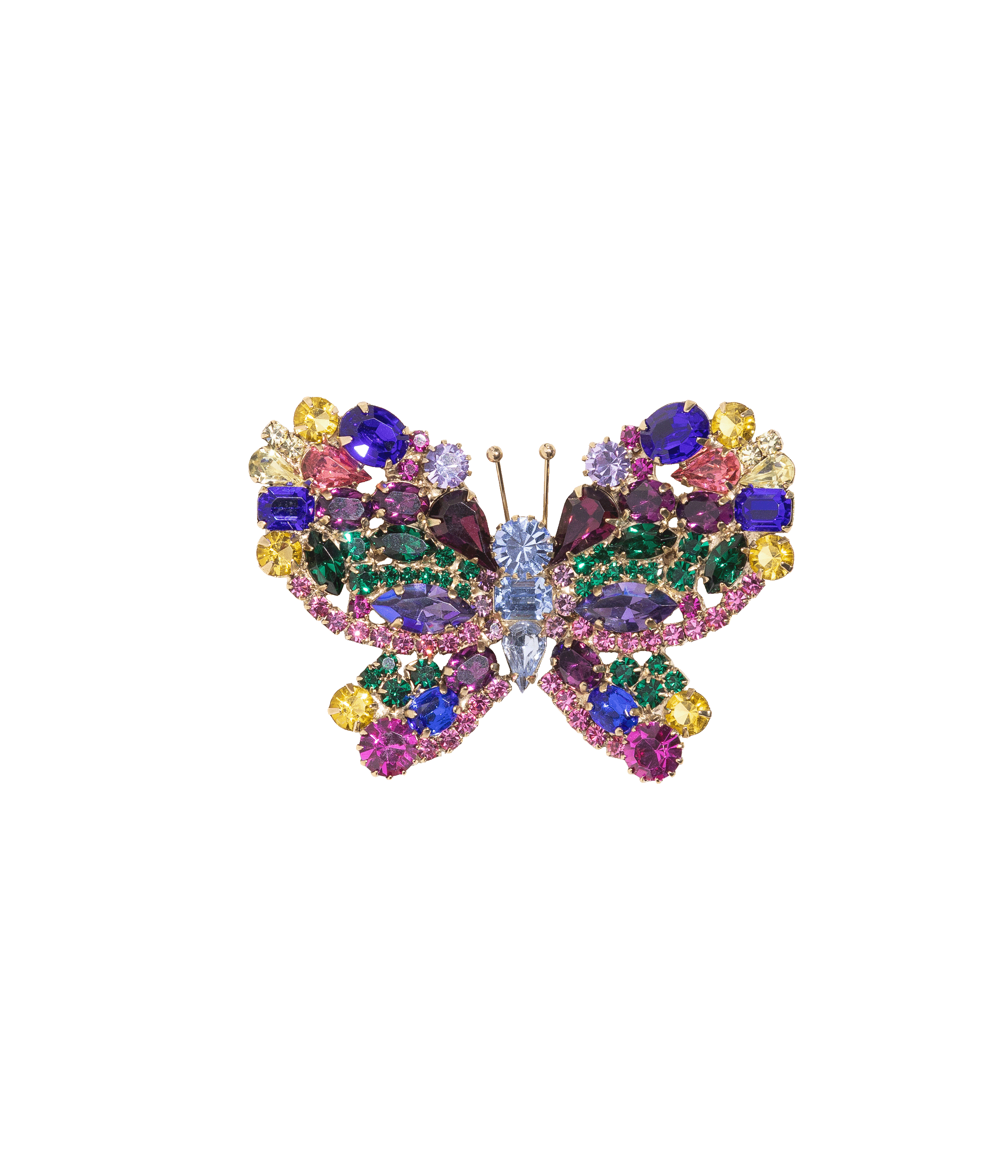 Medium Butterfly in Cobalt / Amethyst / Rose