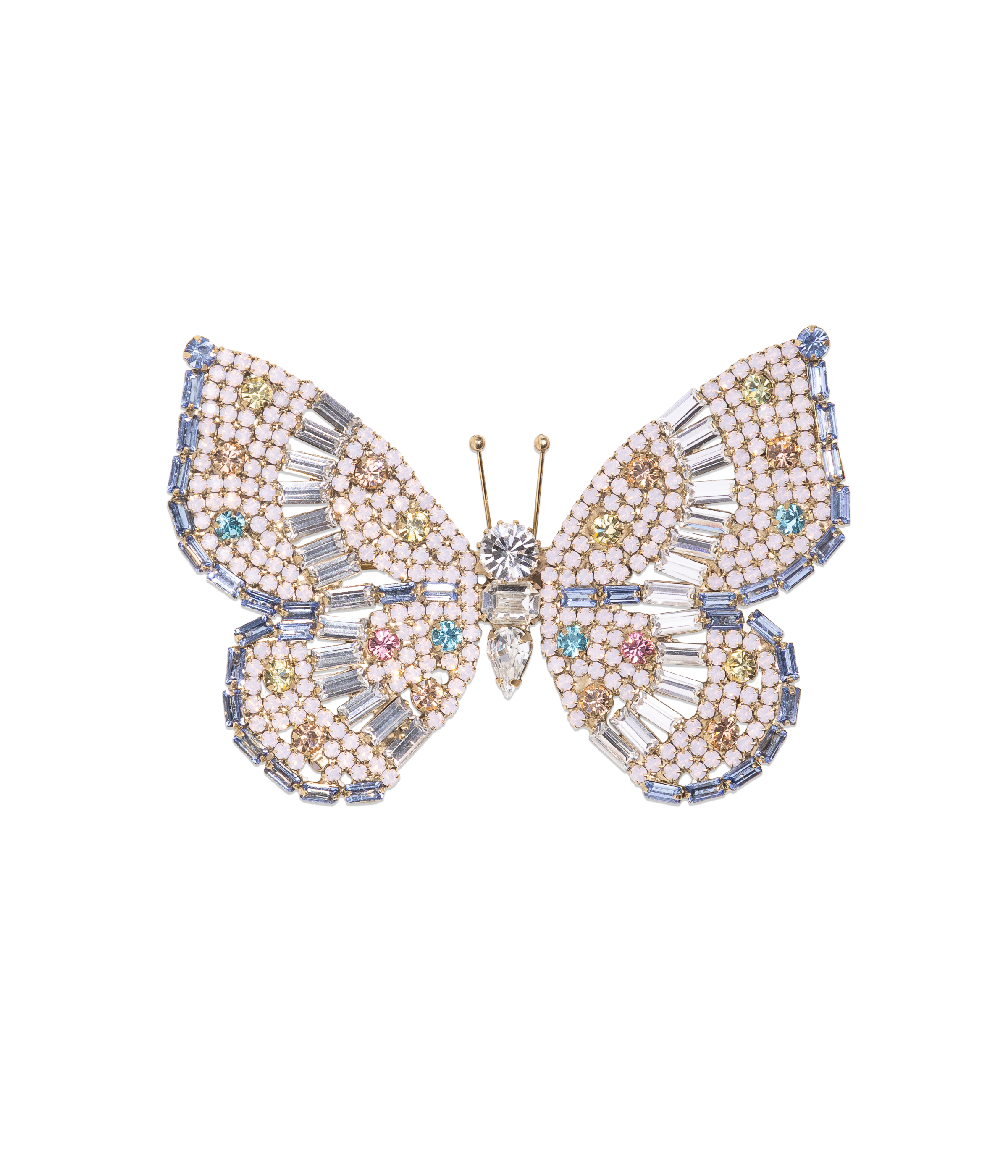 Large Butterfly in Crystal / Light Sapphire / Aqua