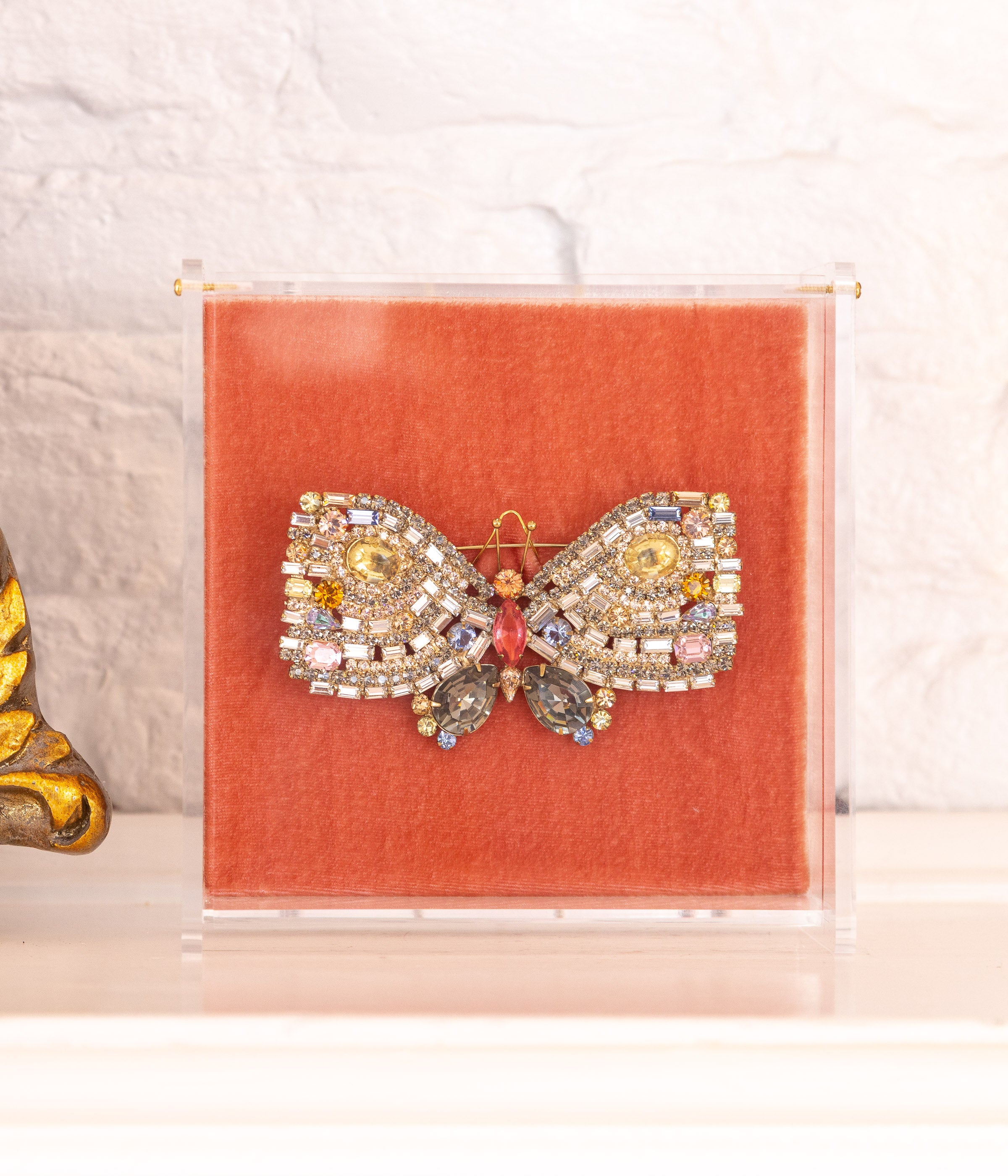 X-Large Butterfly in Black Diamond / Jonquil / Padparadscha