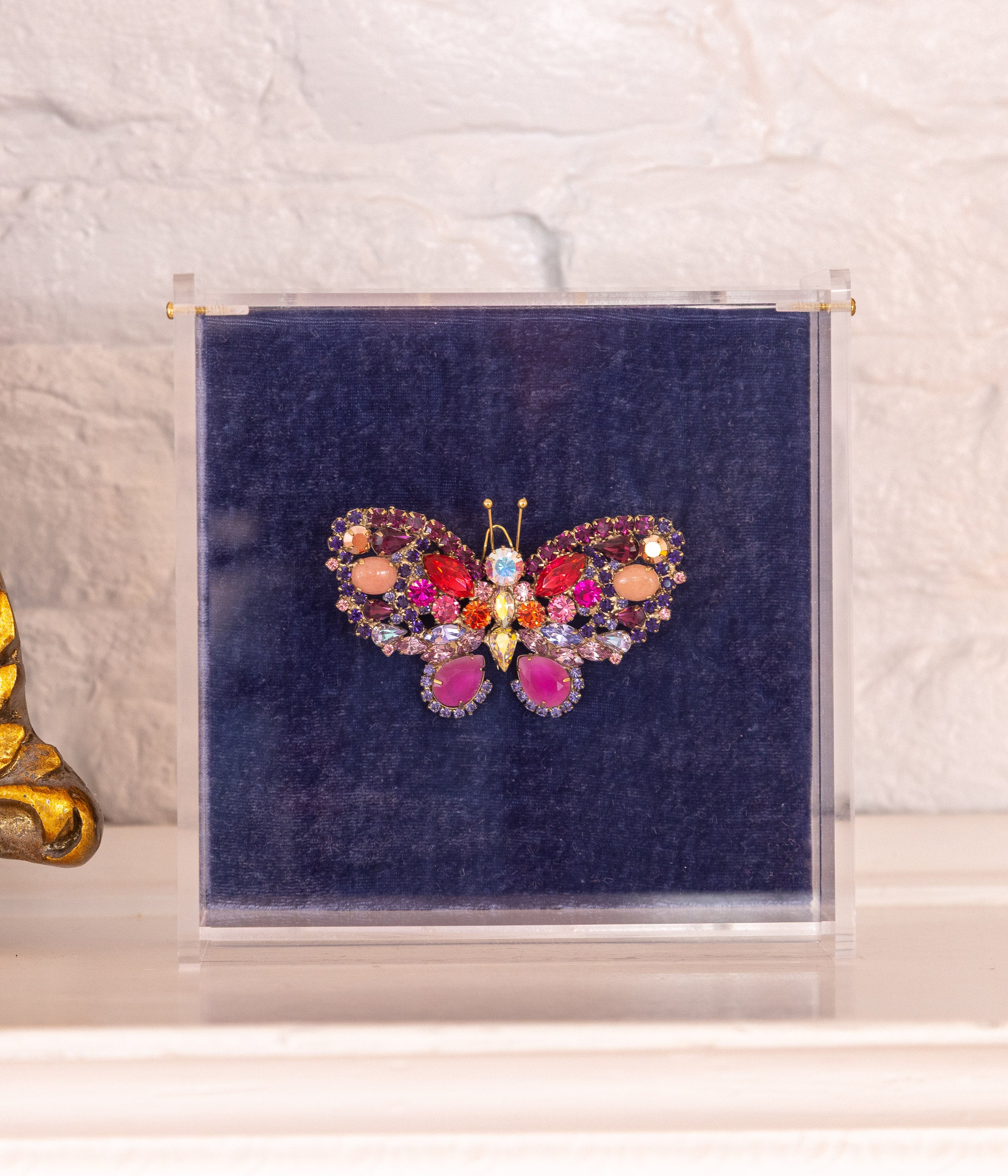 Medium Butterfly in Rose / Amethyst / Padparadscha