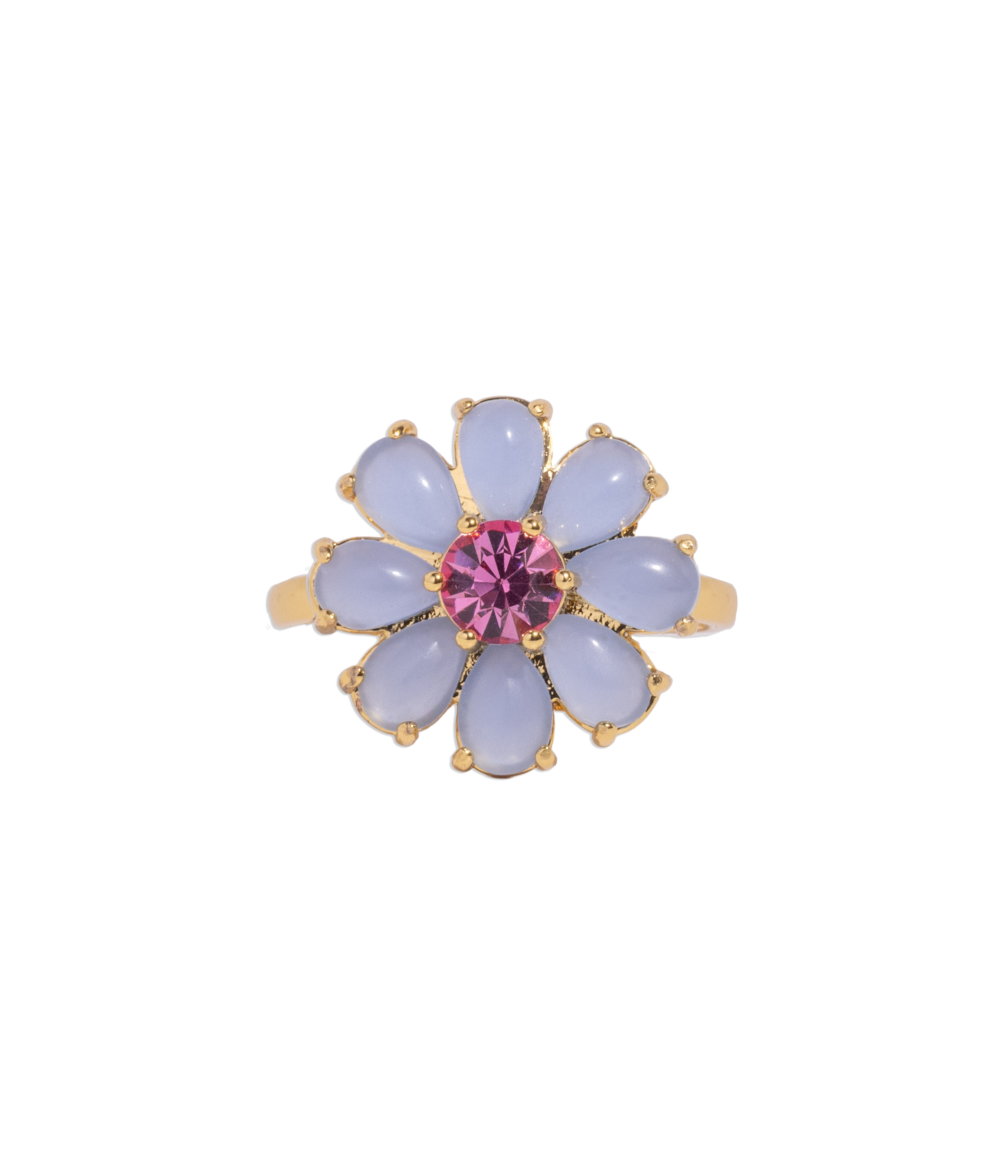 Emeline Flower Ring in Blue
