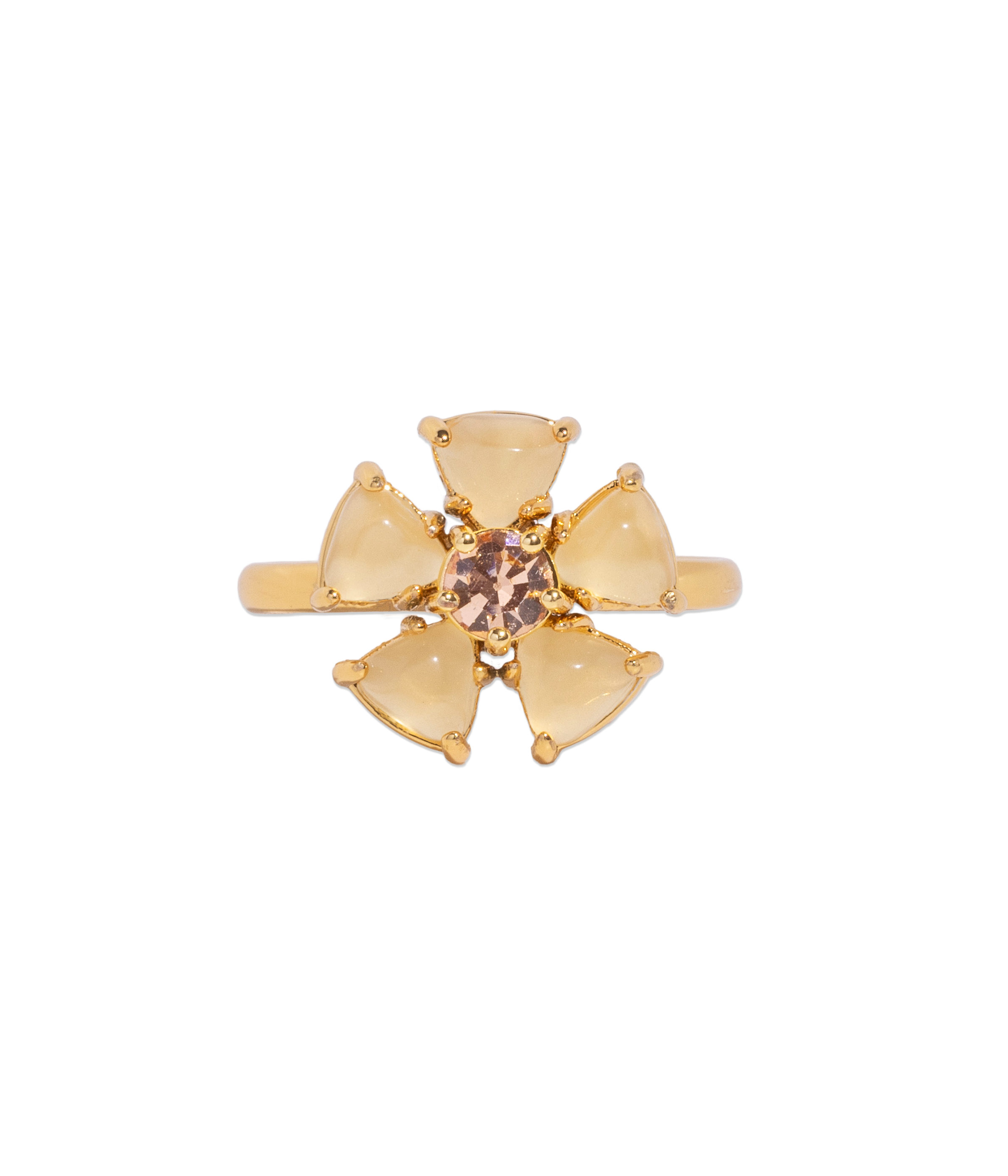 Emeline Flower Ring in Yellow - Loren Hope