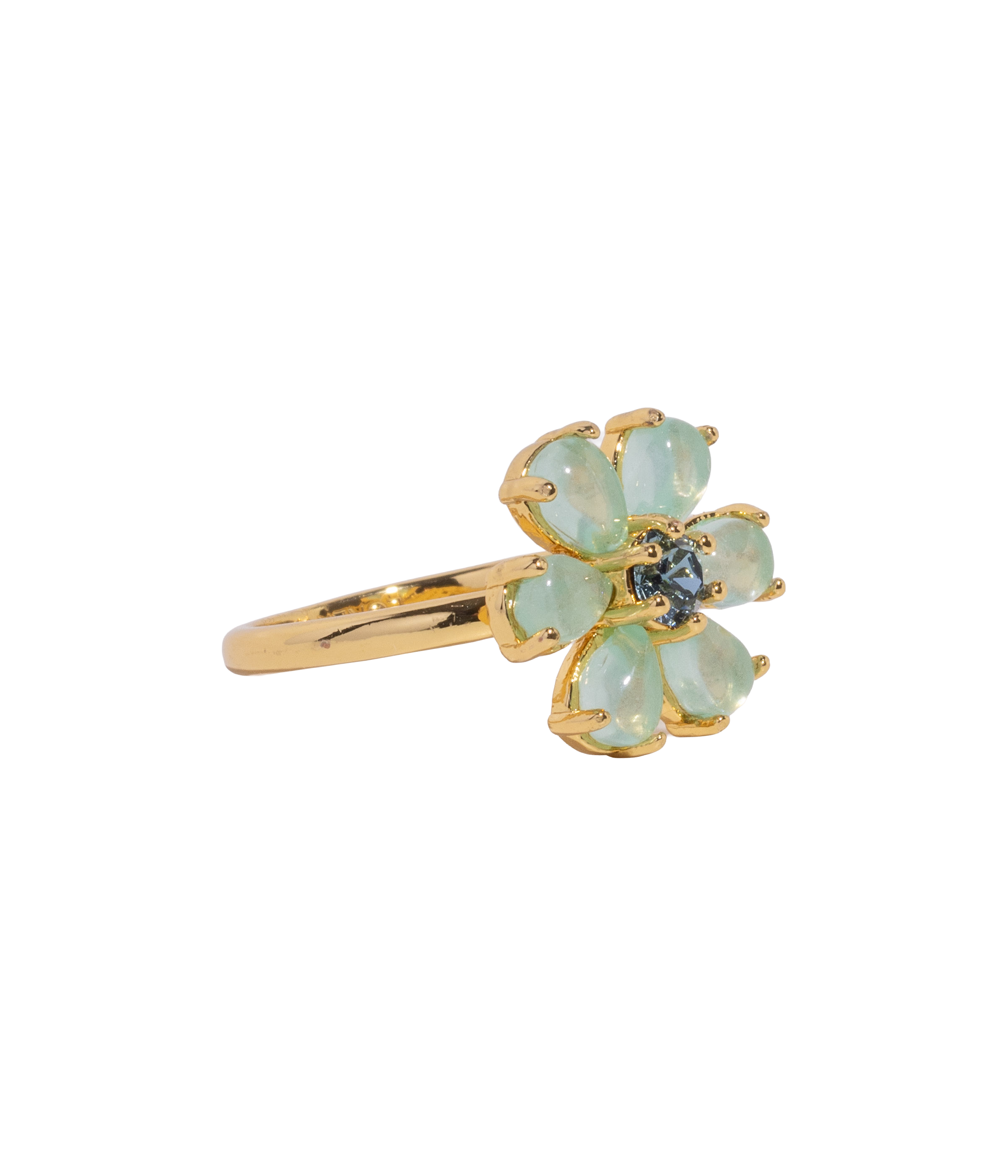 Emeline Flower Ring in Mint - Loren Hope
