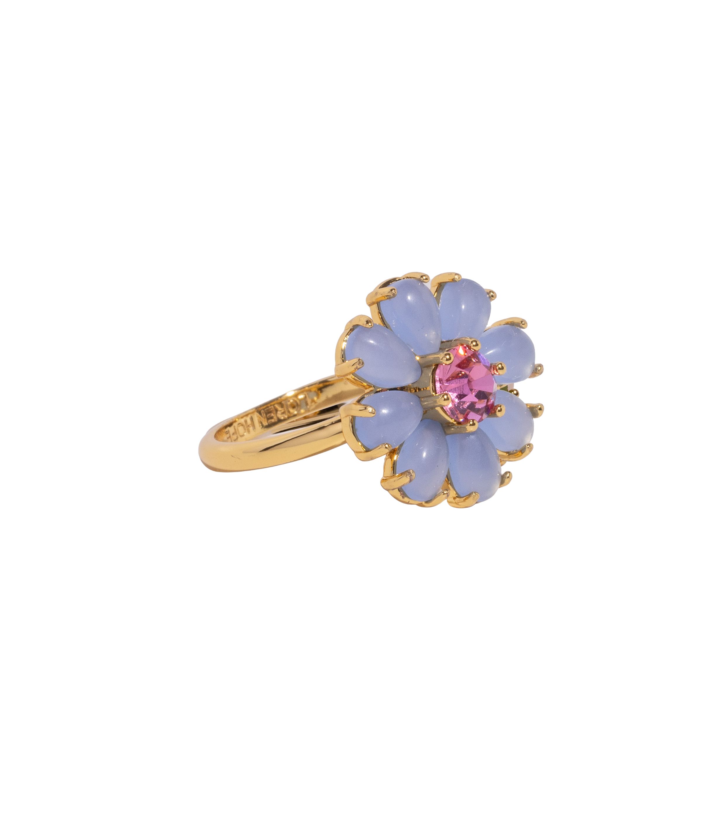 Emeline Flower Ring in Blue - Loren Hope