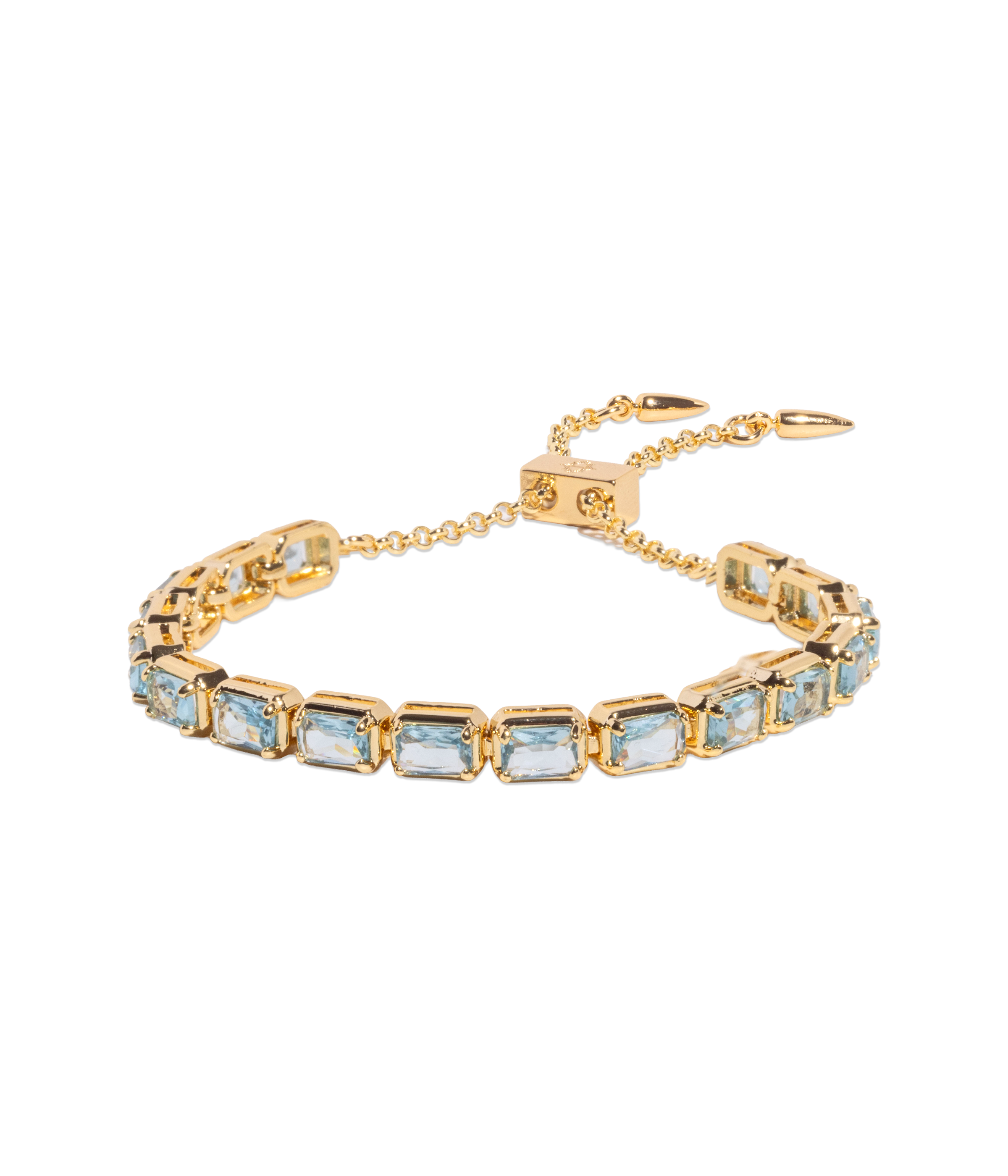 Liza Slider Bracelet in Aqua