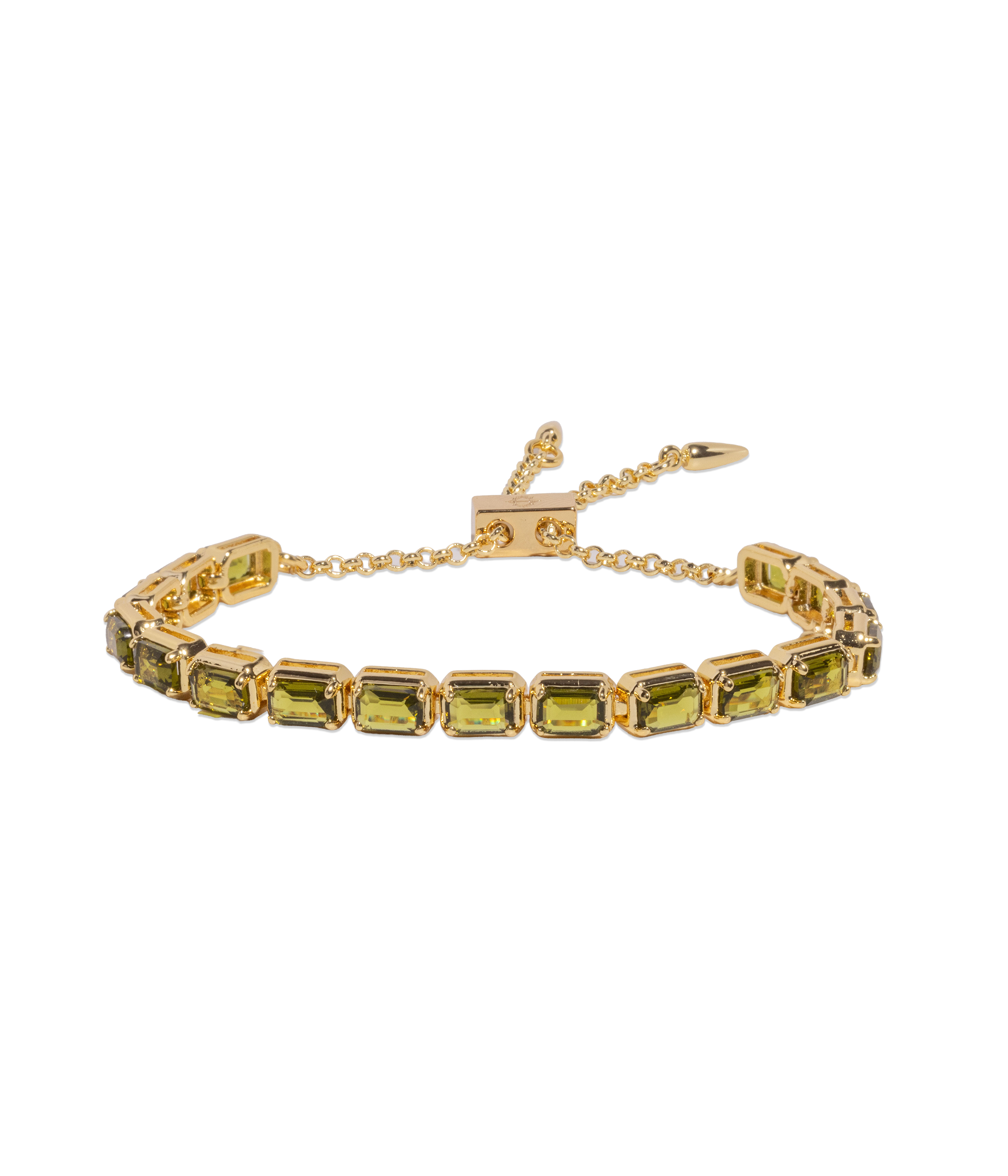 Liza Slider Bracelet in Olivine