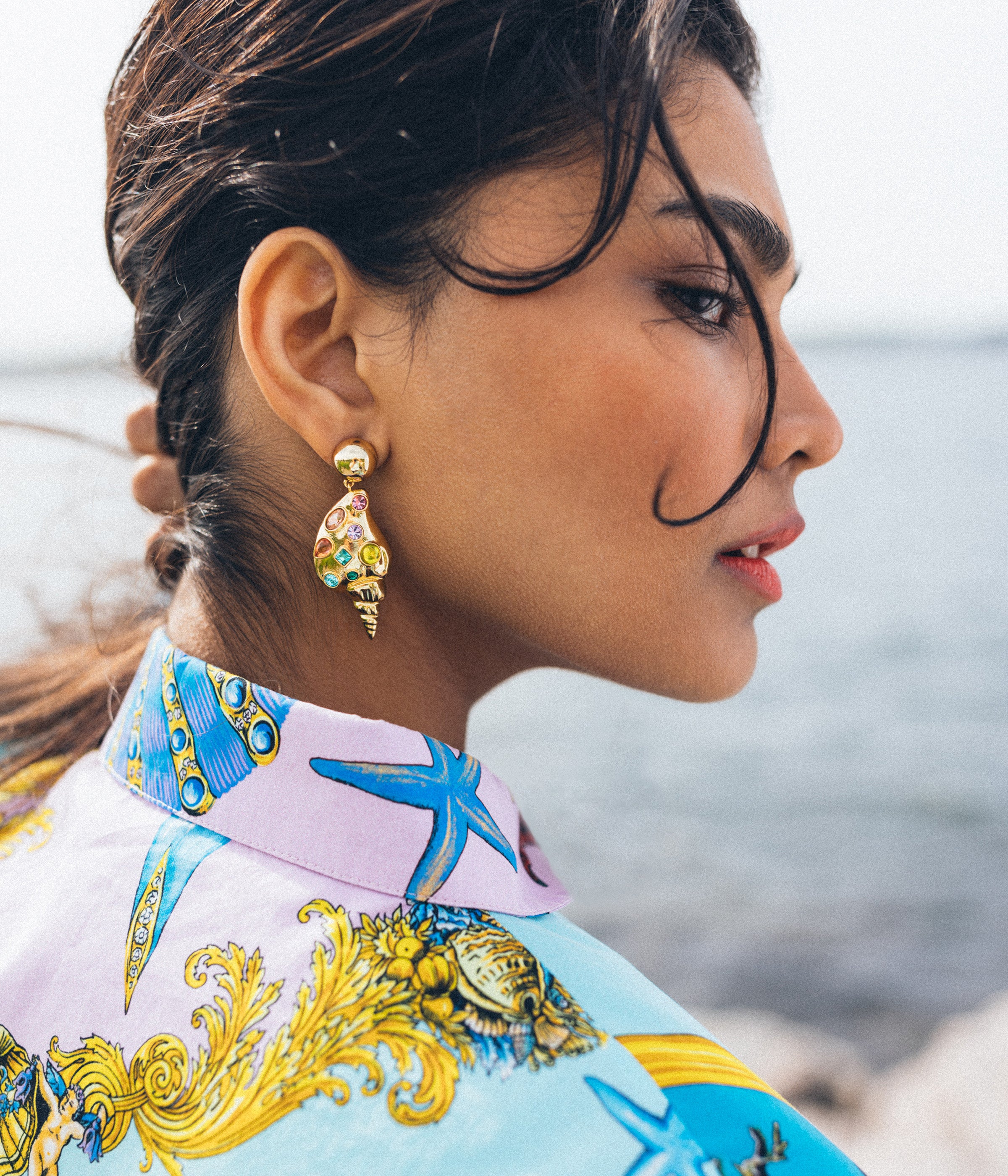 Sandy Shell Earrings