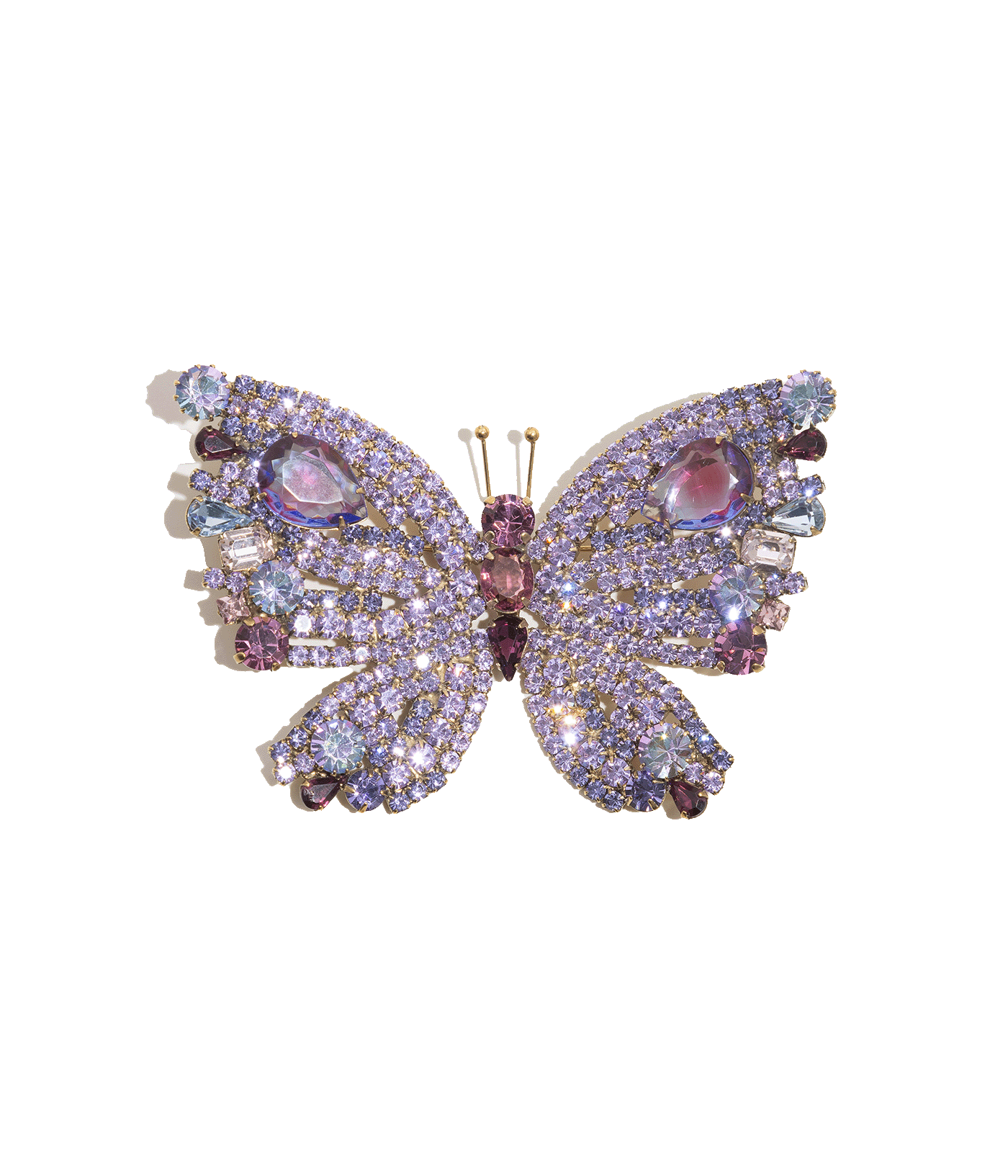 Large Butterfly in Violet / Vitrail Light / Amethyst