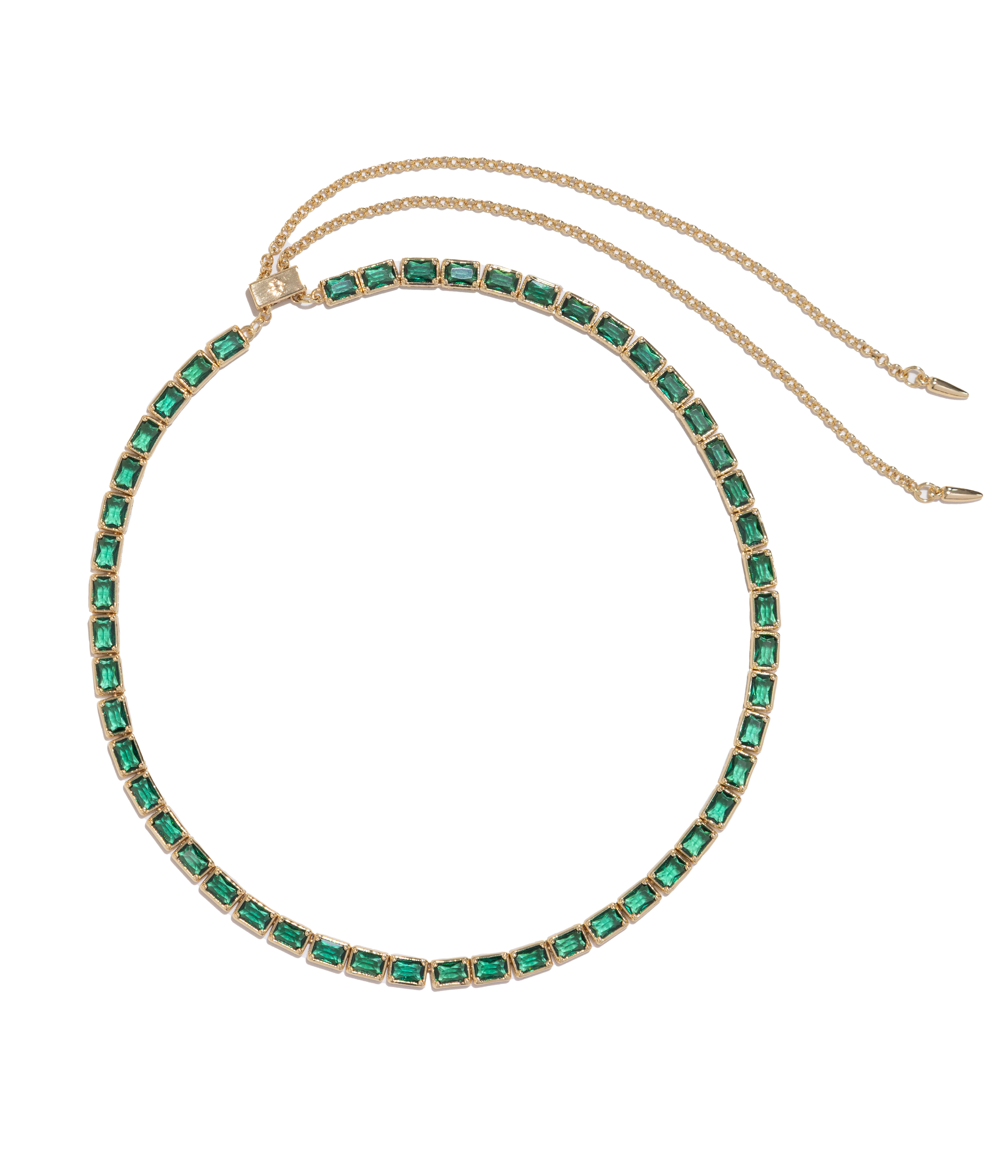 Liza Slider Necklace in Olivine Liza Slider Necklace in Olivine