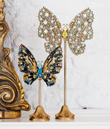 X-Large Empress Butterfly Pearl / Chrysolite / Light Peach