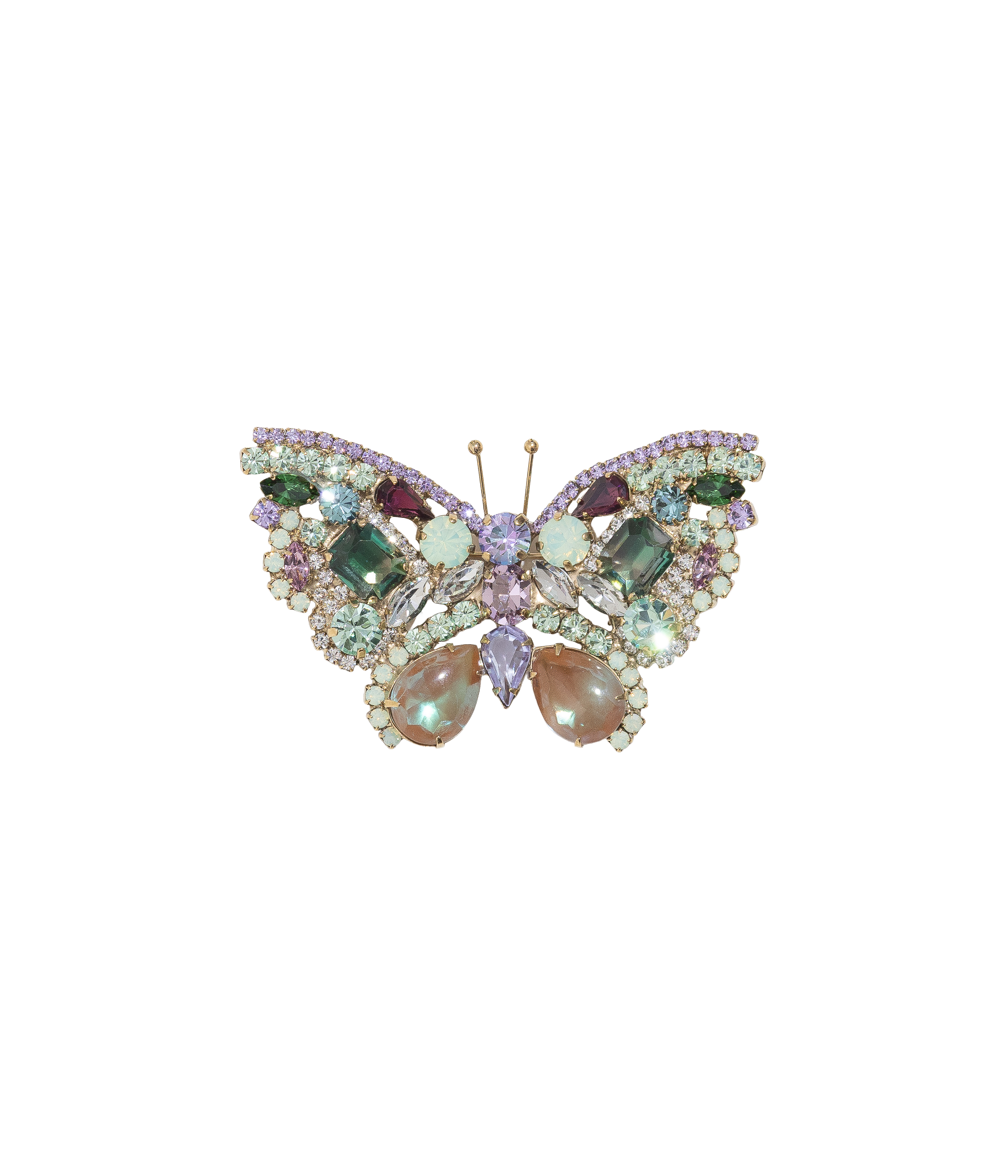 Medium Butterfly in Chrysolite Opal / Light Amethyst / Violet