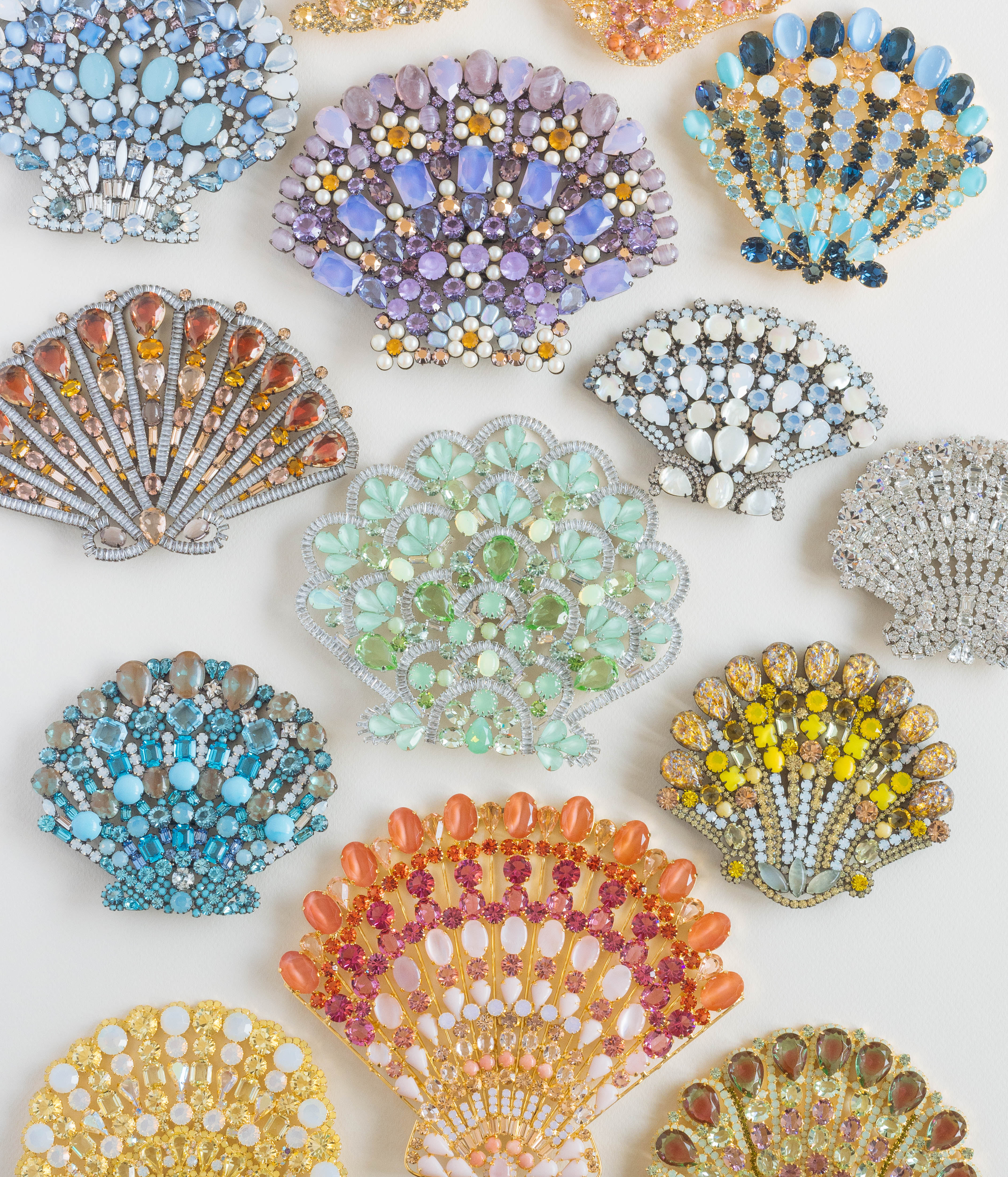 Small Scallop Shell Specimen in Crystal