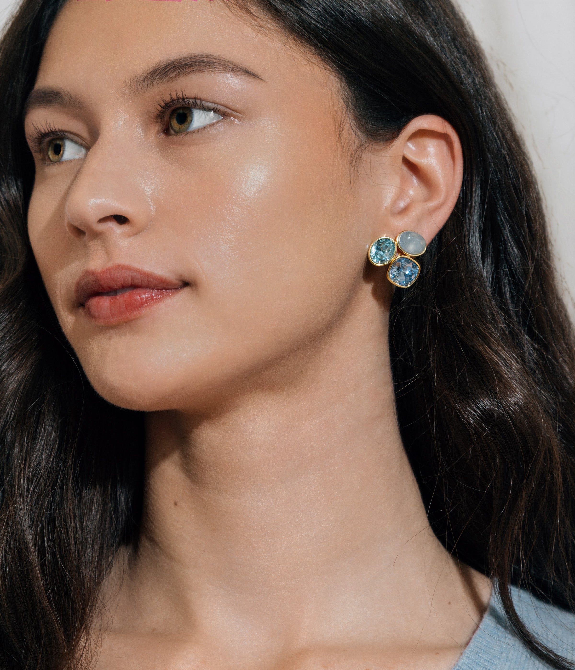 Lora Earrings in Blue