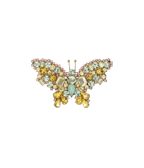 Small Butterfly in Jonquil / Light Peach / Chrysolite