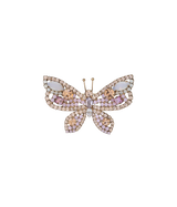 Small Butterfly in Light Peach / Rose Opal