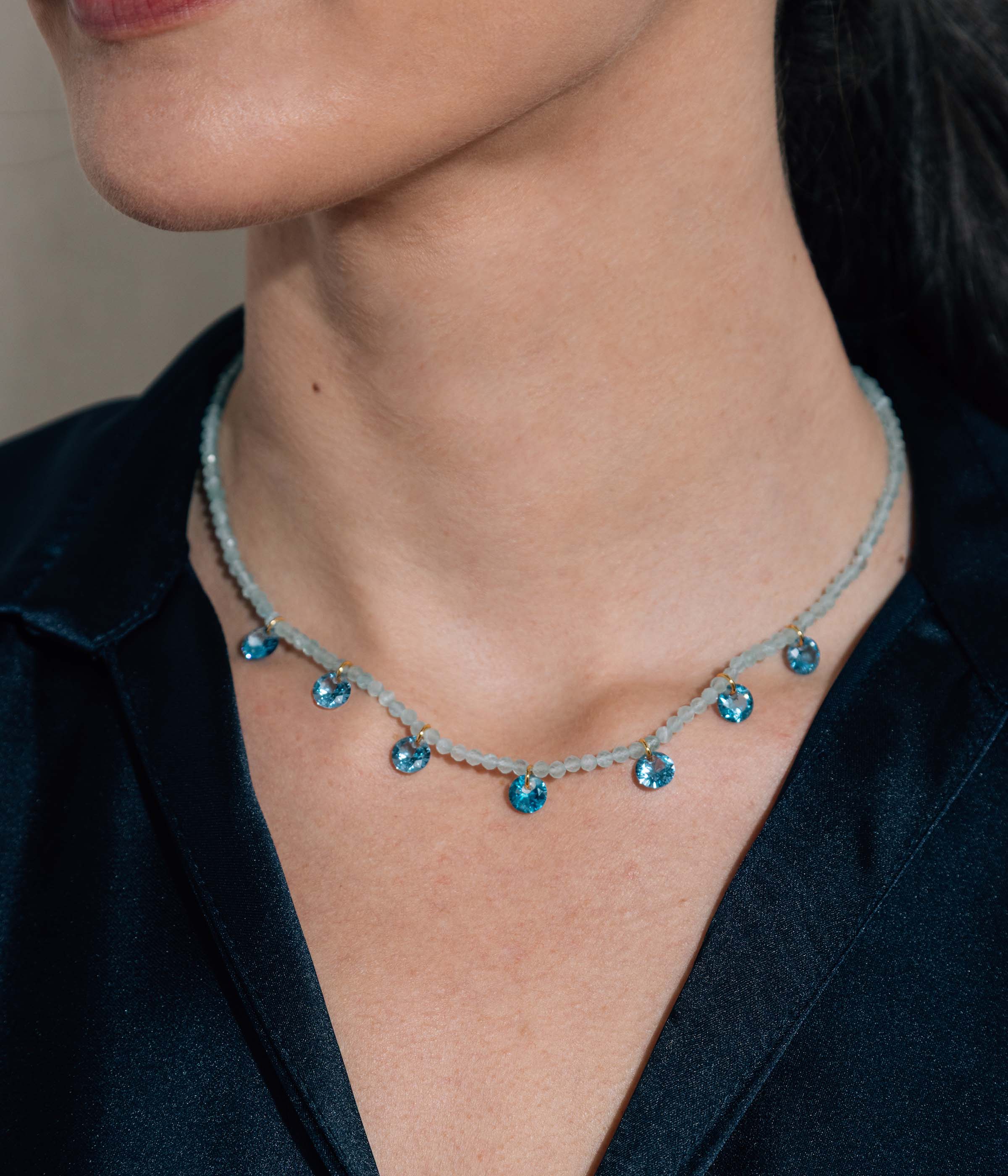 Rune Necklace in Blue