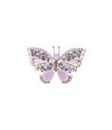 Small Butterfly in Rose Opal / Pink Mother of Pearl / Vitrail Light