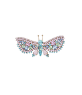 Small Butterfly in Rose Opal / Light Rose / Aqua