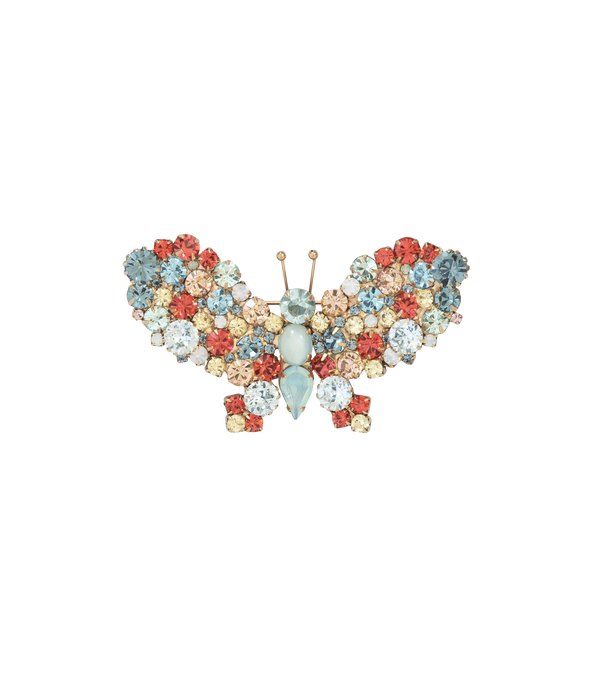 Small Butterfly in Chrysolite / Padparadscha / Smoked Sapphire