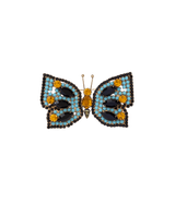 Butterfly Trio in Jet / Turquoise / White