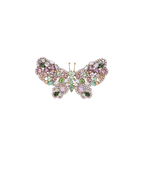 Medium Butterfly in Rose Opal / Chrysolite / Peridot