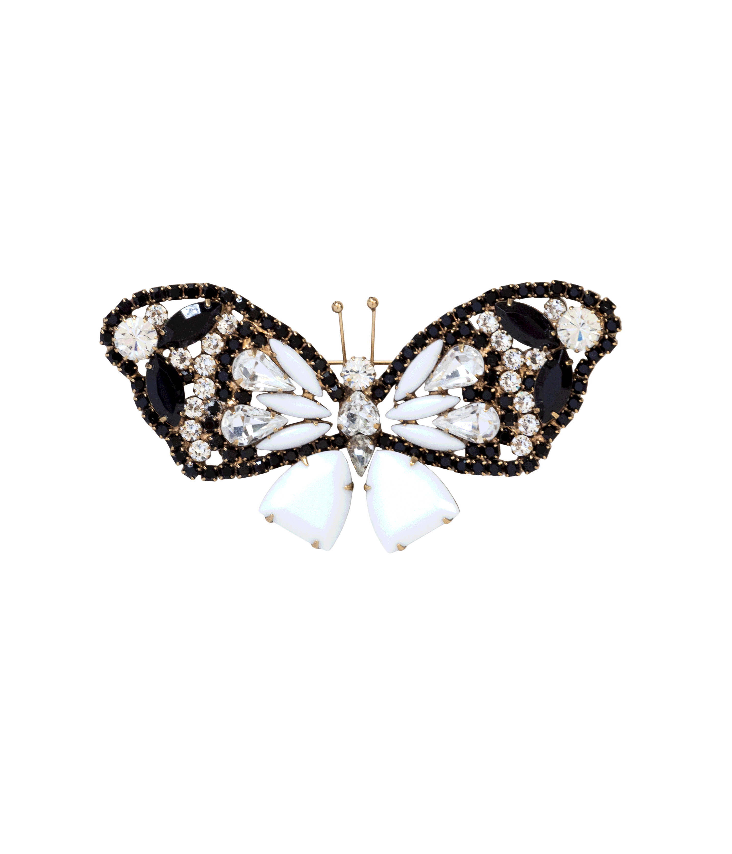 Butterfly Trio in Jet / Turquoise / White