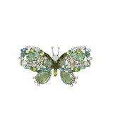 Medium Butterfly in Peridot / Aqua