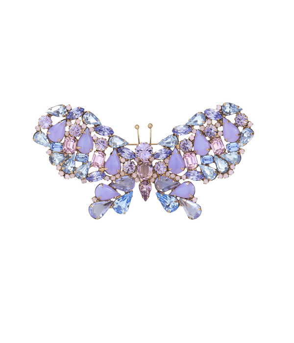 Large Butterfly in Purple Opal / Light Sapphire