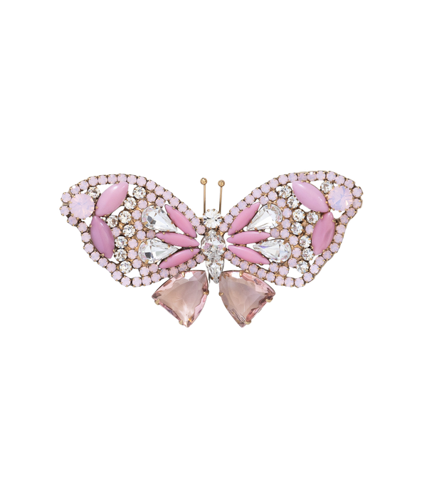 Large Butterfly in Rose Opal / Candy Pink / Crystal