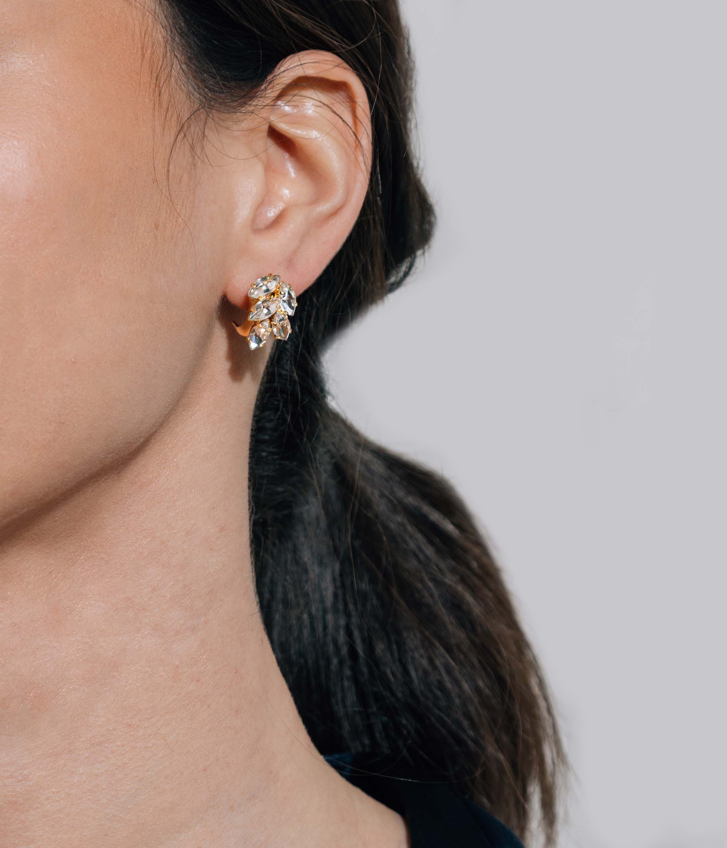 Selena Earrings in Crystal