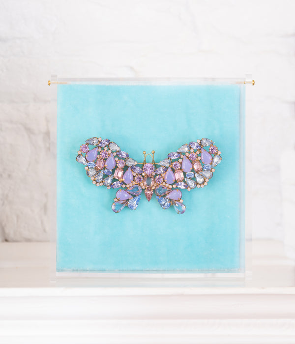 Large Butterfly in Purple Opal / Light Sapphire