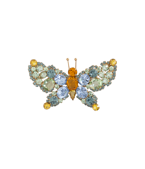Small Butterfly in Chrysolite / Light Sapphire / Topaz