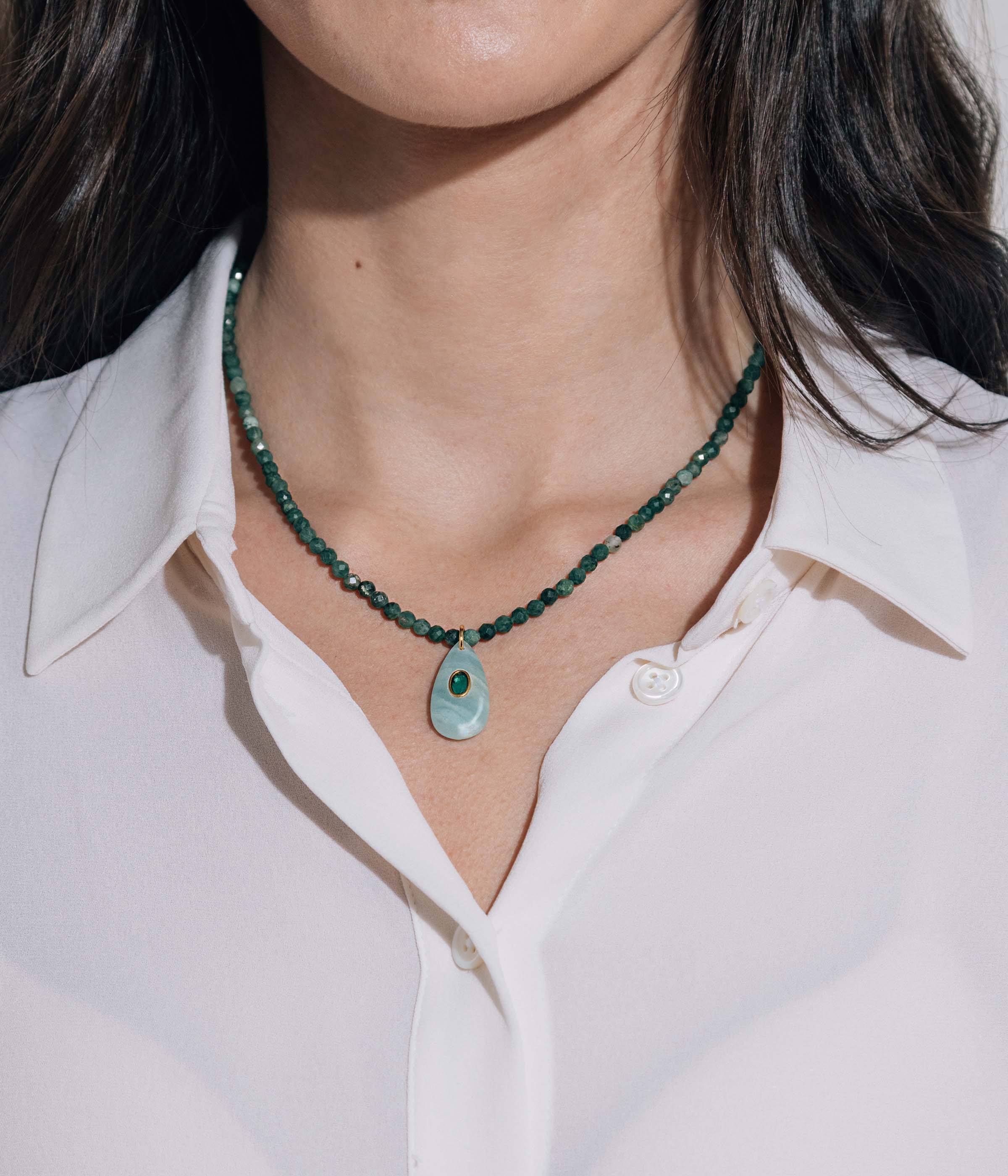 Adoria Necklace in Green