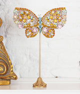 X-Large Empress Butterfly Topaz / Light Rose / Mint Opal / Aqua