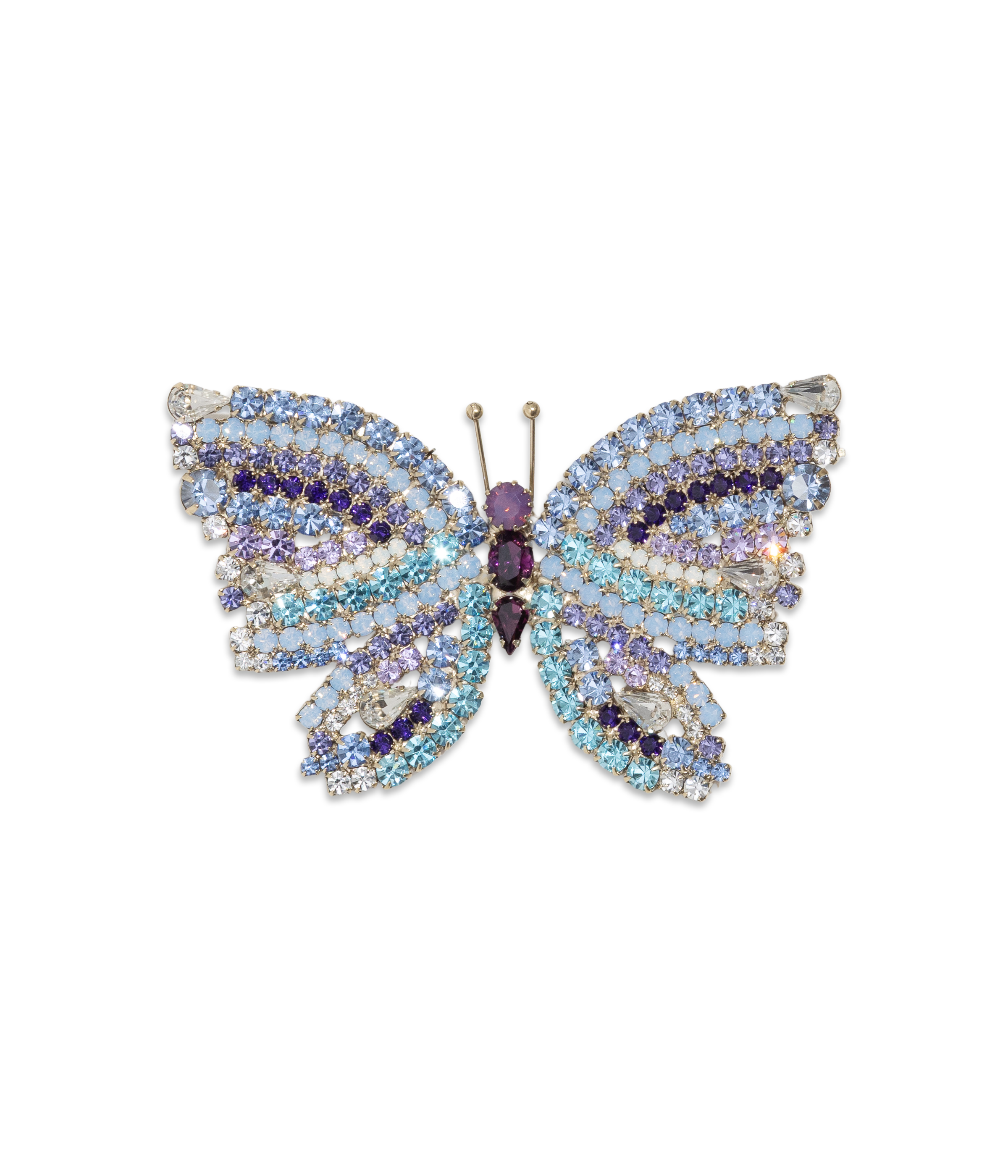 Medium Butterfly in Light Sapphire / Aqua / Tanzanite