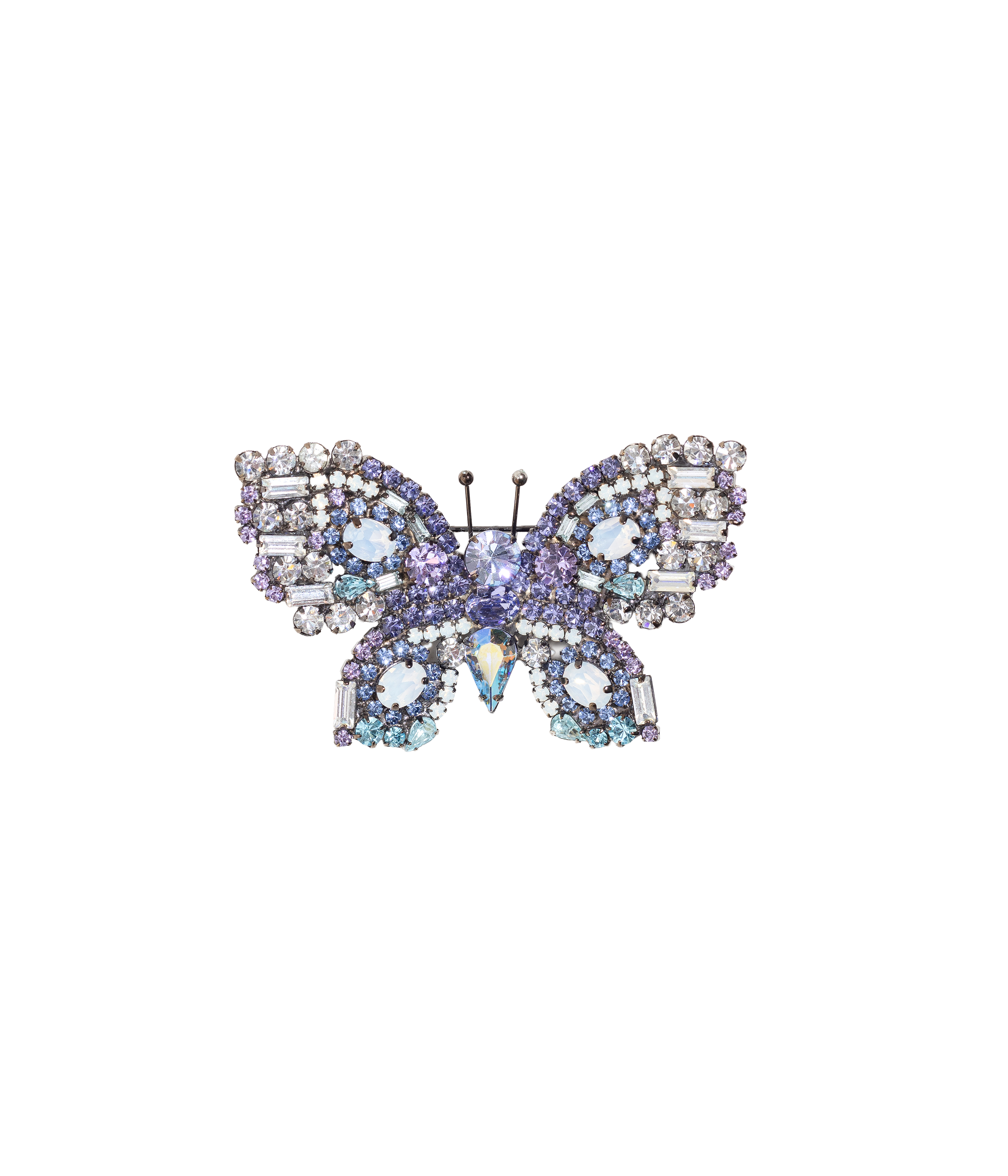 Medium Butterfly in Tanzanite / Crystal / Aqua - Loren Hope