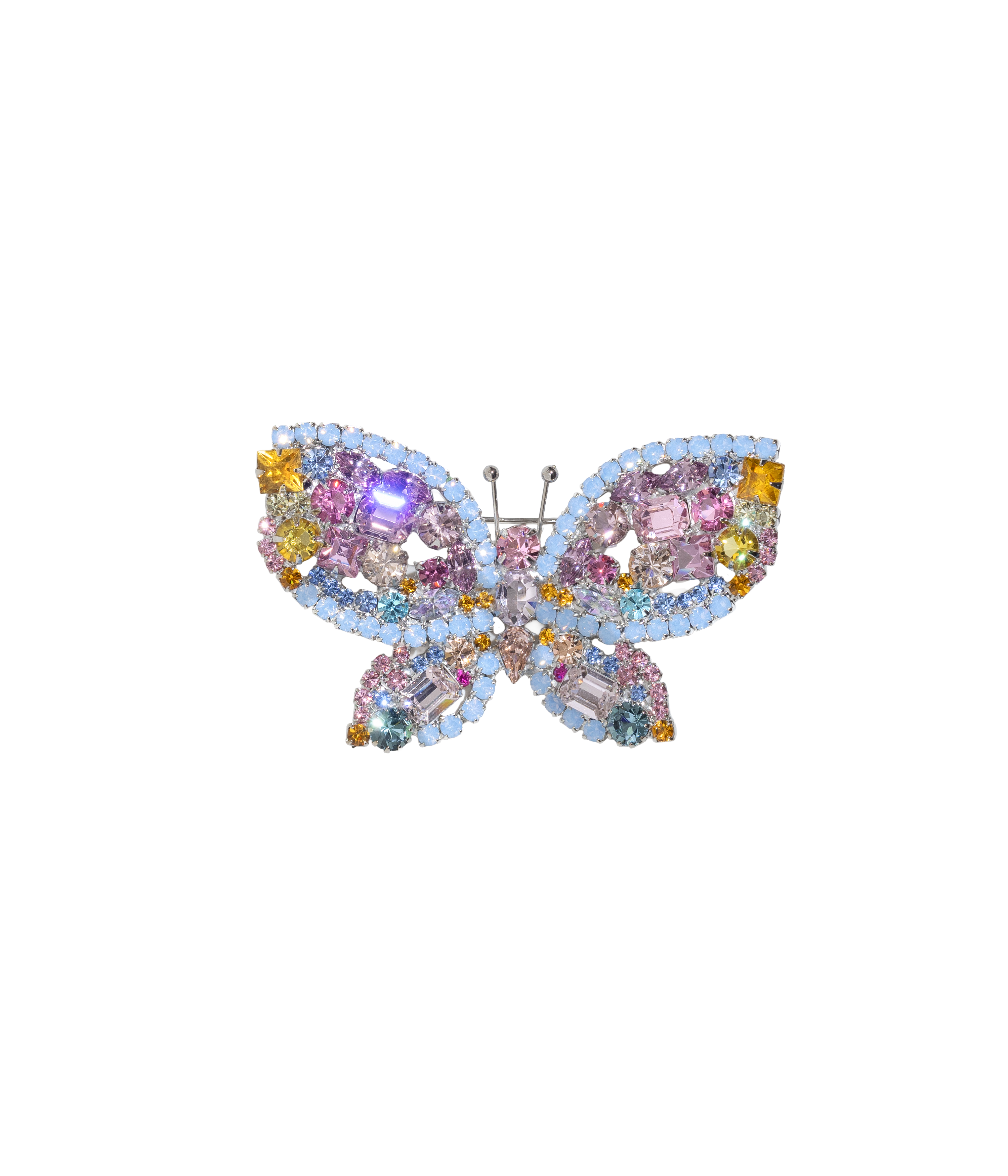 Medium Butterfly in Blue Opal / Topaz / Light Rose